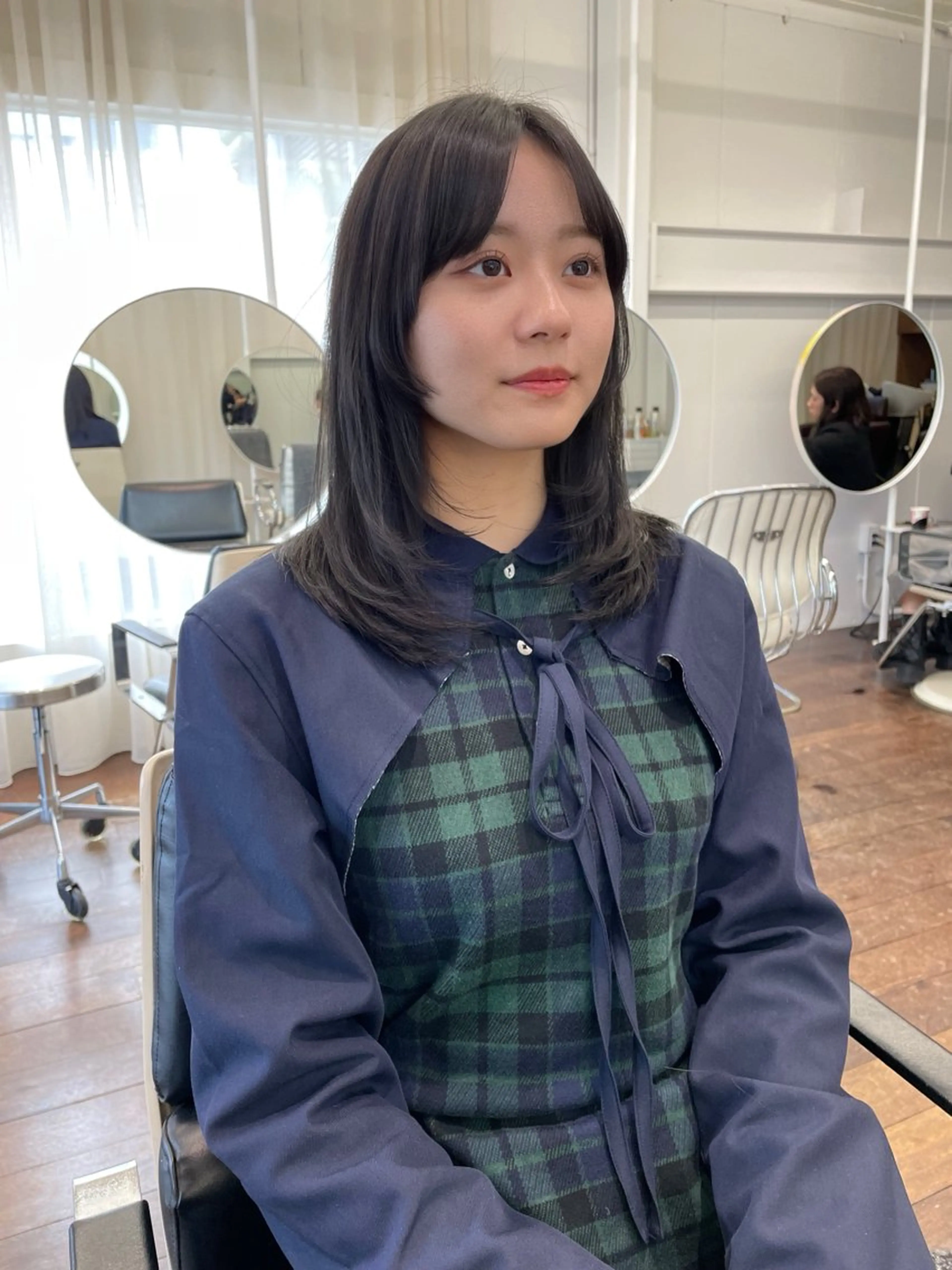 ロング カラー レイヤーカット 小顔カット カット ヘアカラー トリートメント レイヤーカット🎀 kanaのヘアスタイル