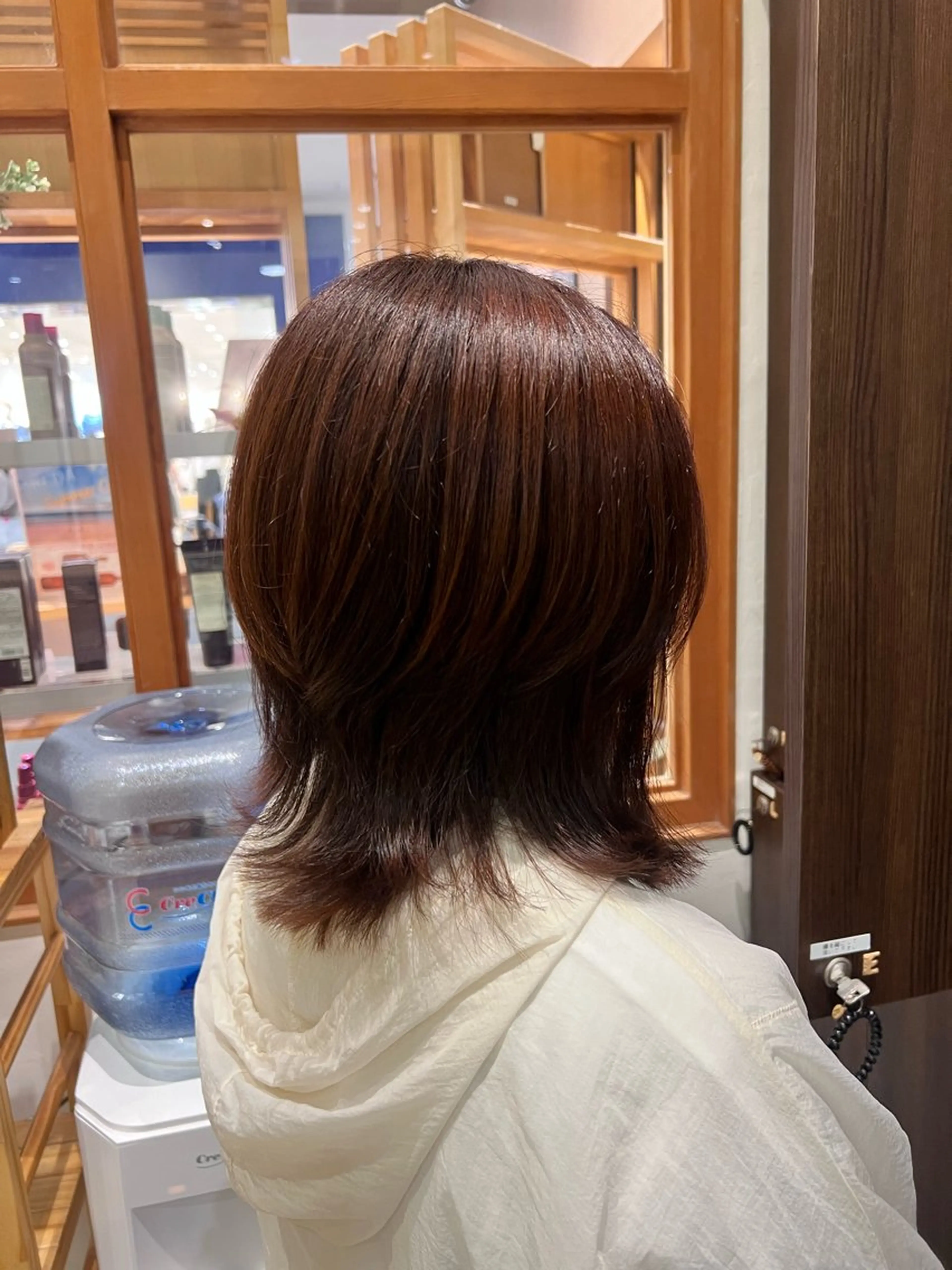 ミディアム カラー オレンジ オレンジレッド レッドカラー 🌻井上 マリー🌻のヘアスタイル