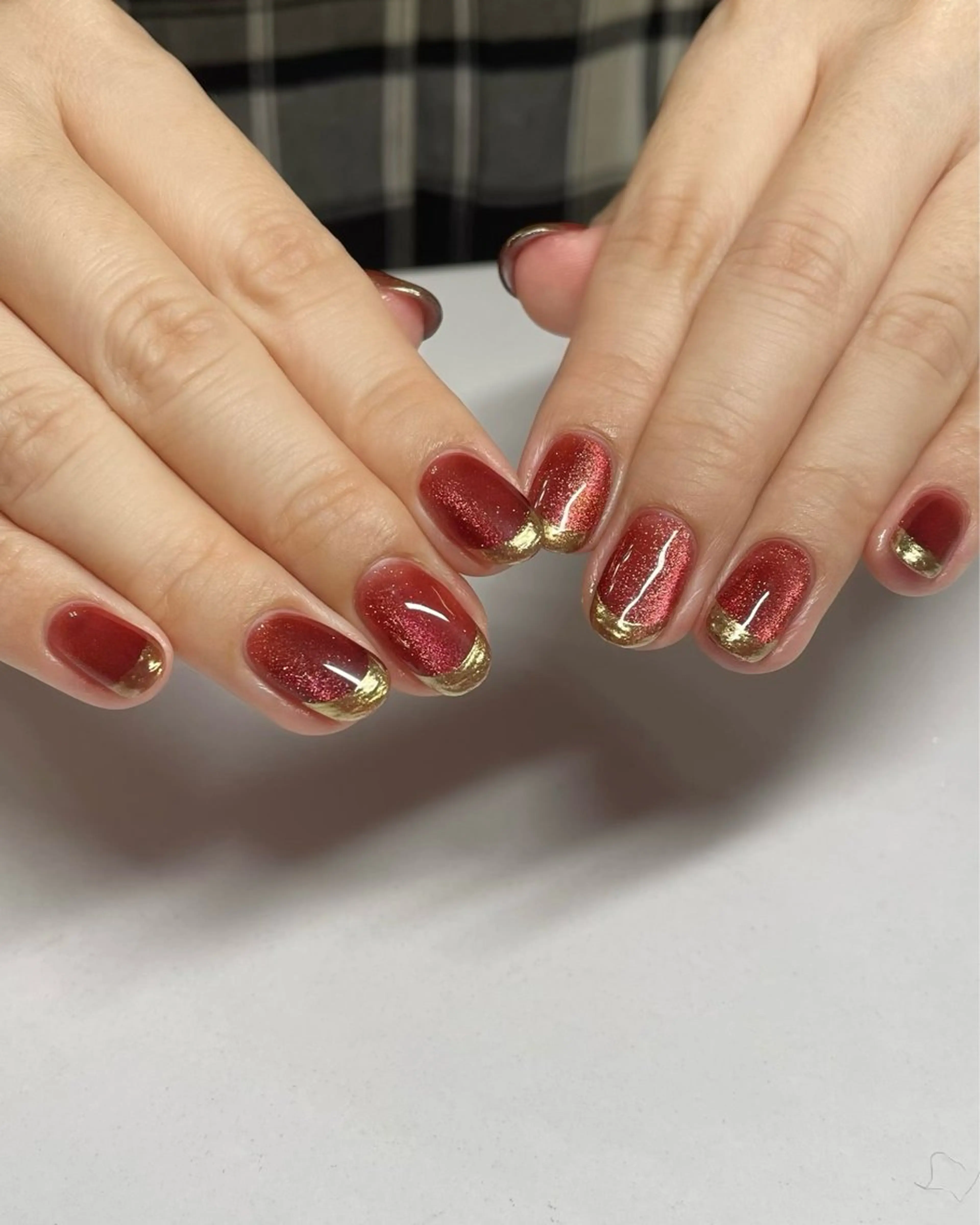 ネイル アートネイル フレンチネイル マグネットネイル ミラーネイル nailroom lilasのネイルデザイン