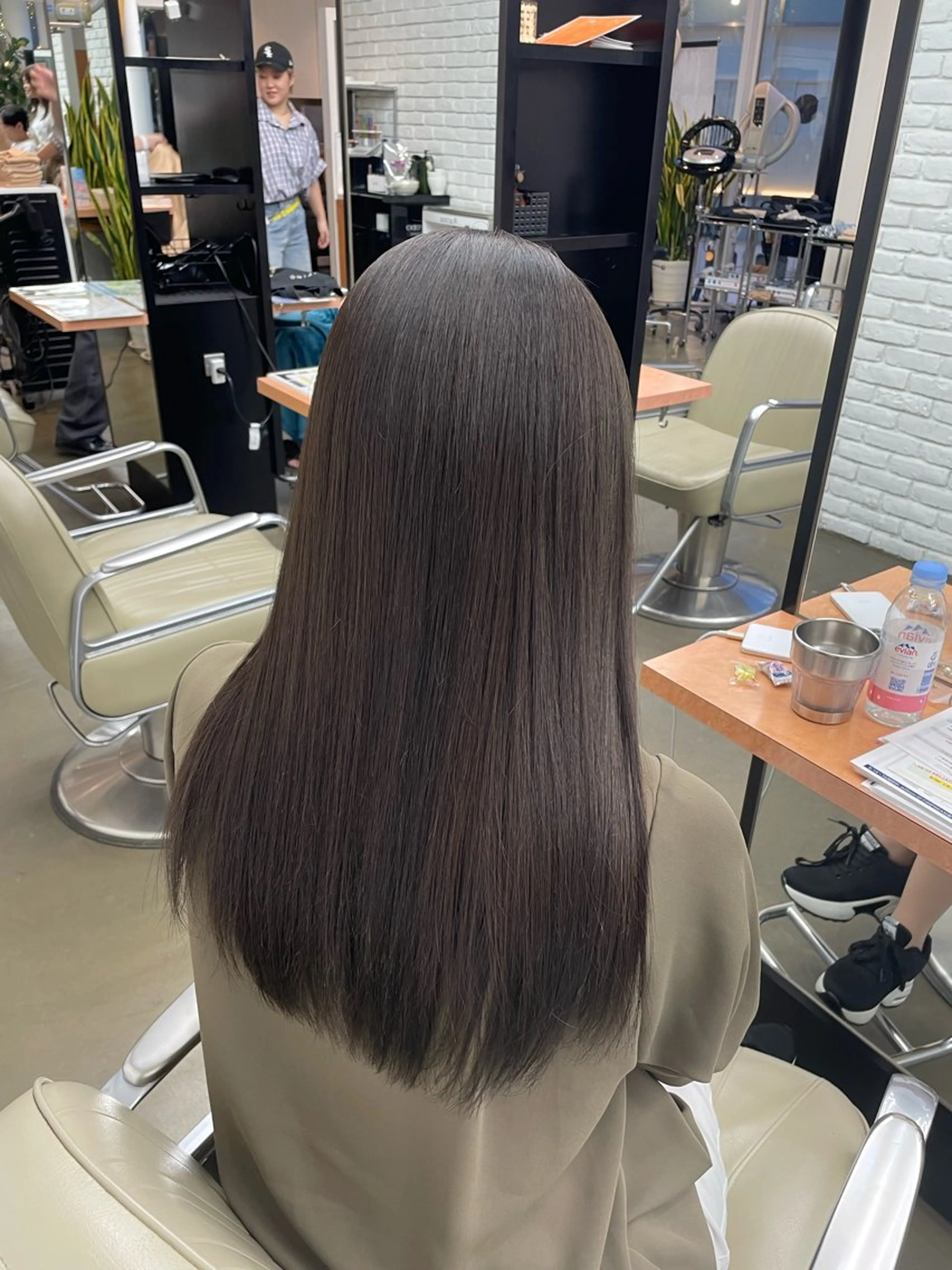 ロング カラー グレージュ カット ヘアカラー トリートメント ヘアセット 🍑まき/カット /髪質改善カラー🍑のヘアスタイル