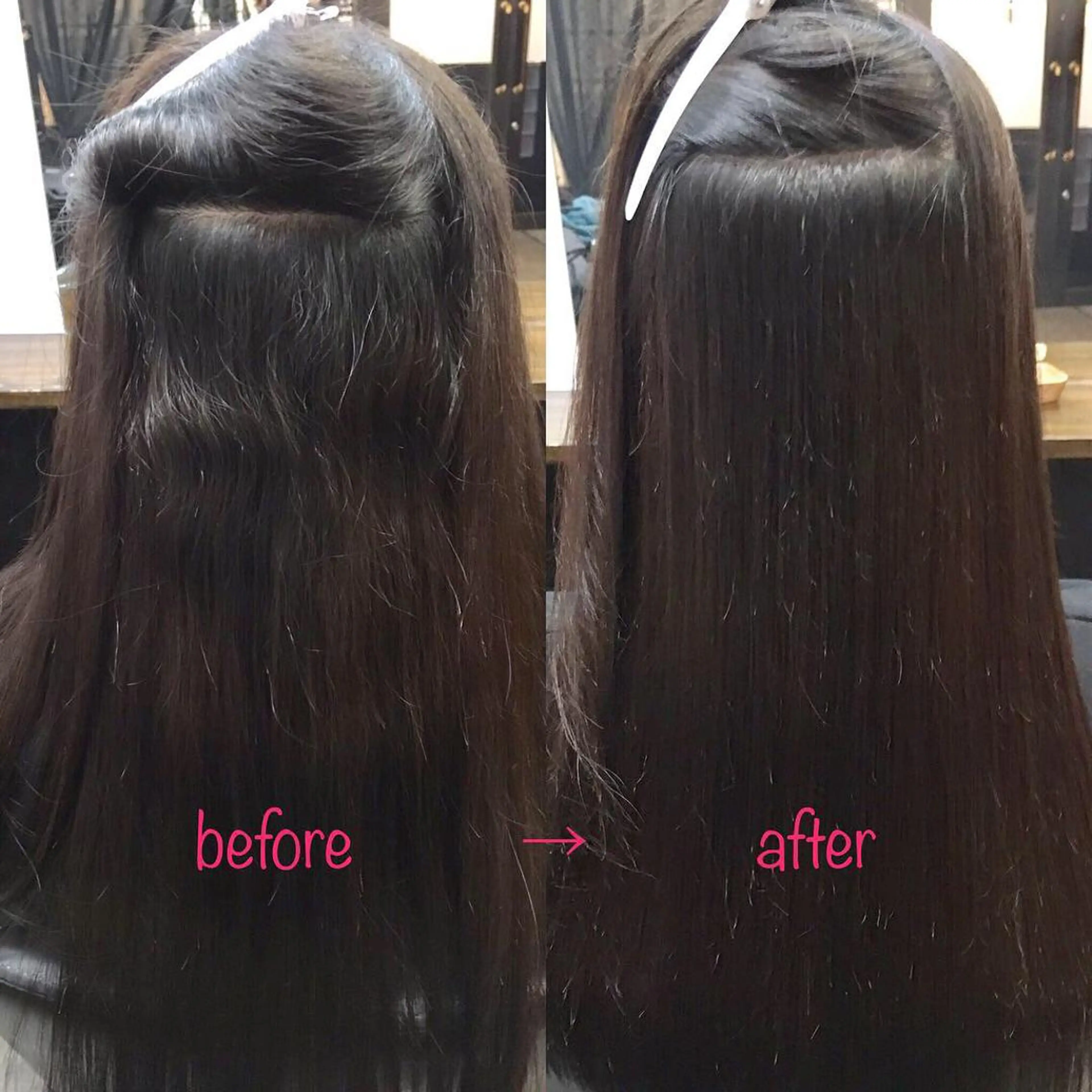 ロング 縮毛矯正&髪質改善 MAILHAIRのヘアスタイル