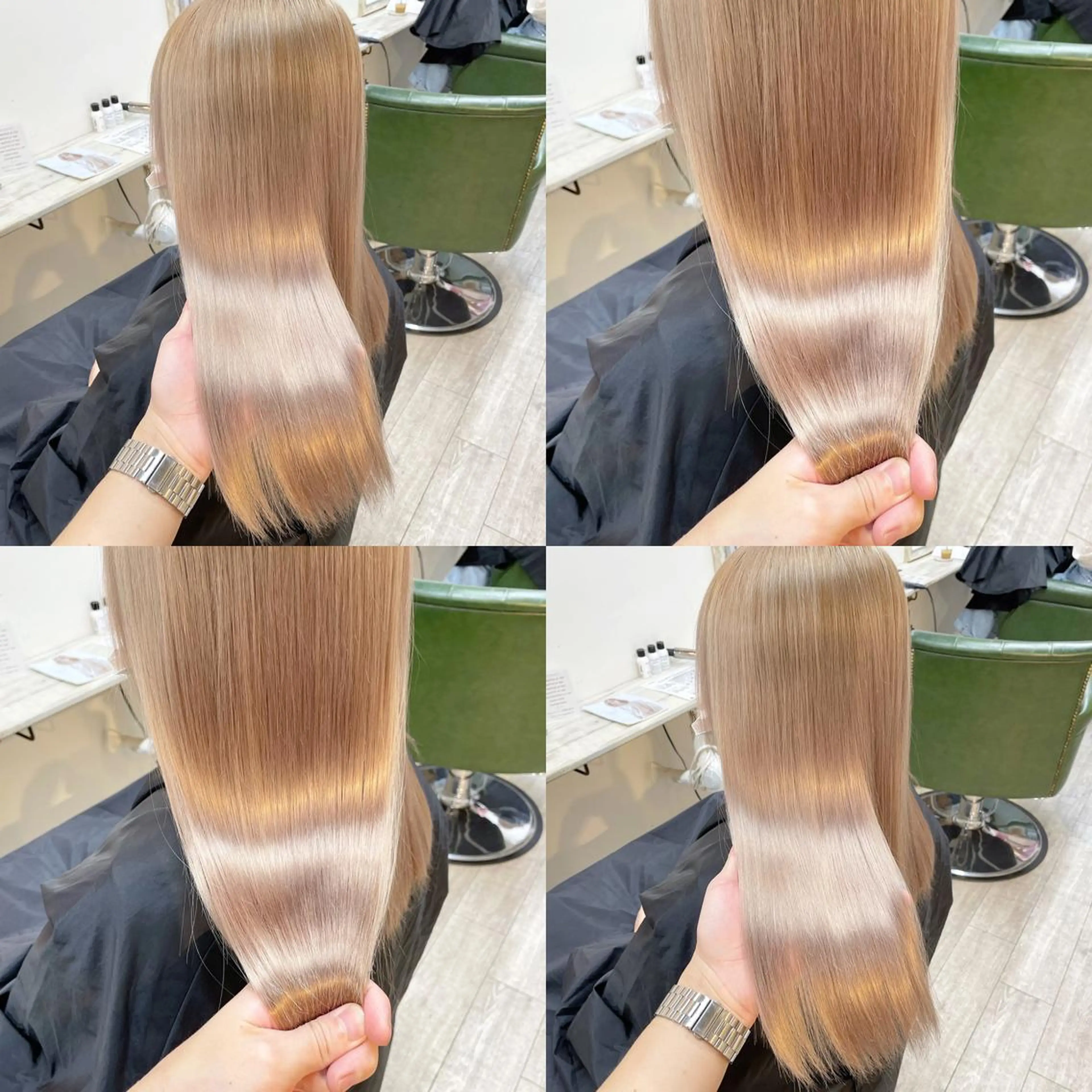 カット＋ケアブリーチ＋カラー＋4stepグロスケアトリートメント(超音波アイロン使用)の写真