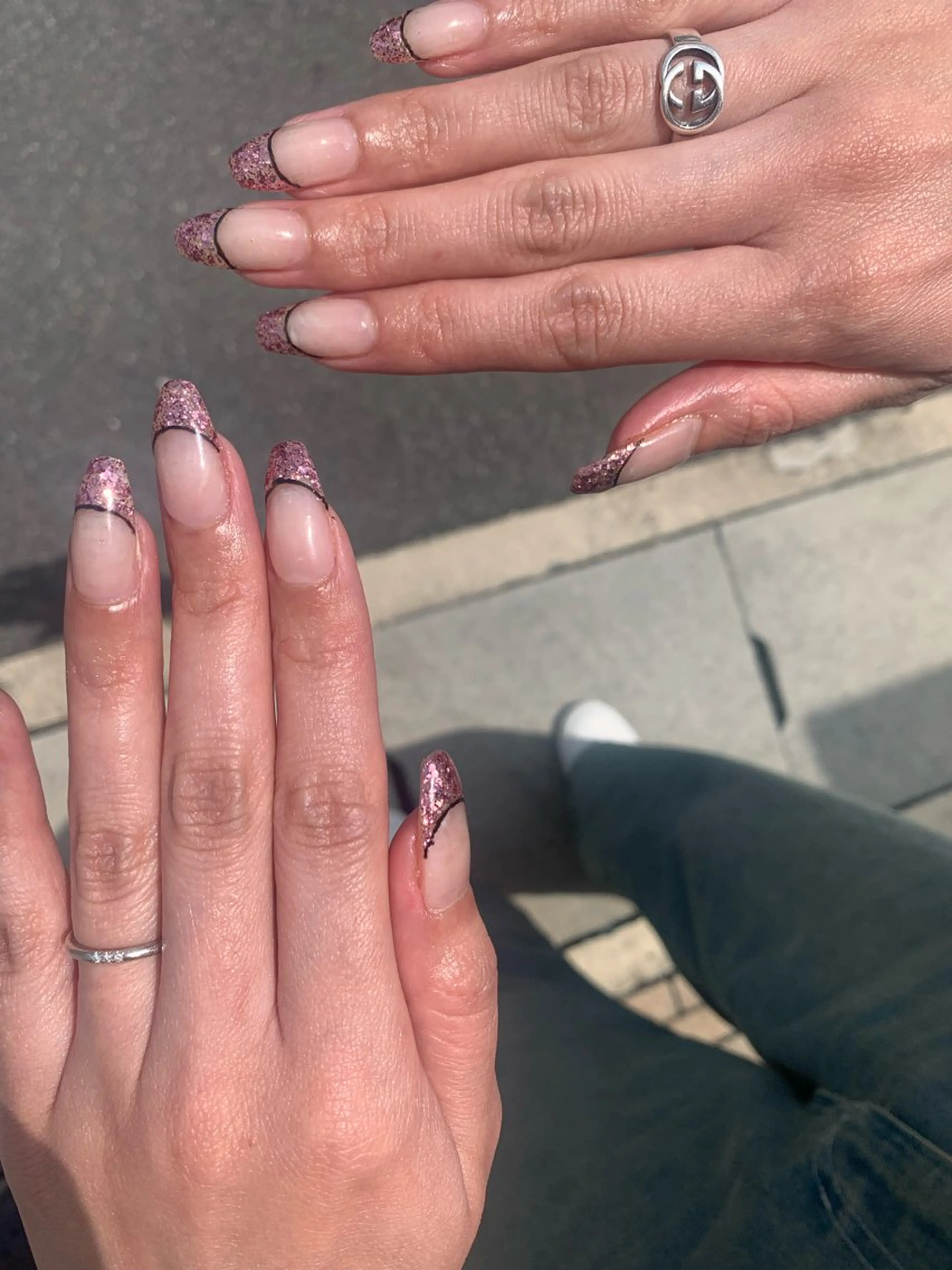 ネイル ラメ(グリッター) 北川 恭子のネイルデザイン