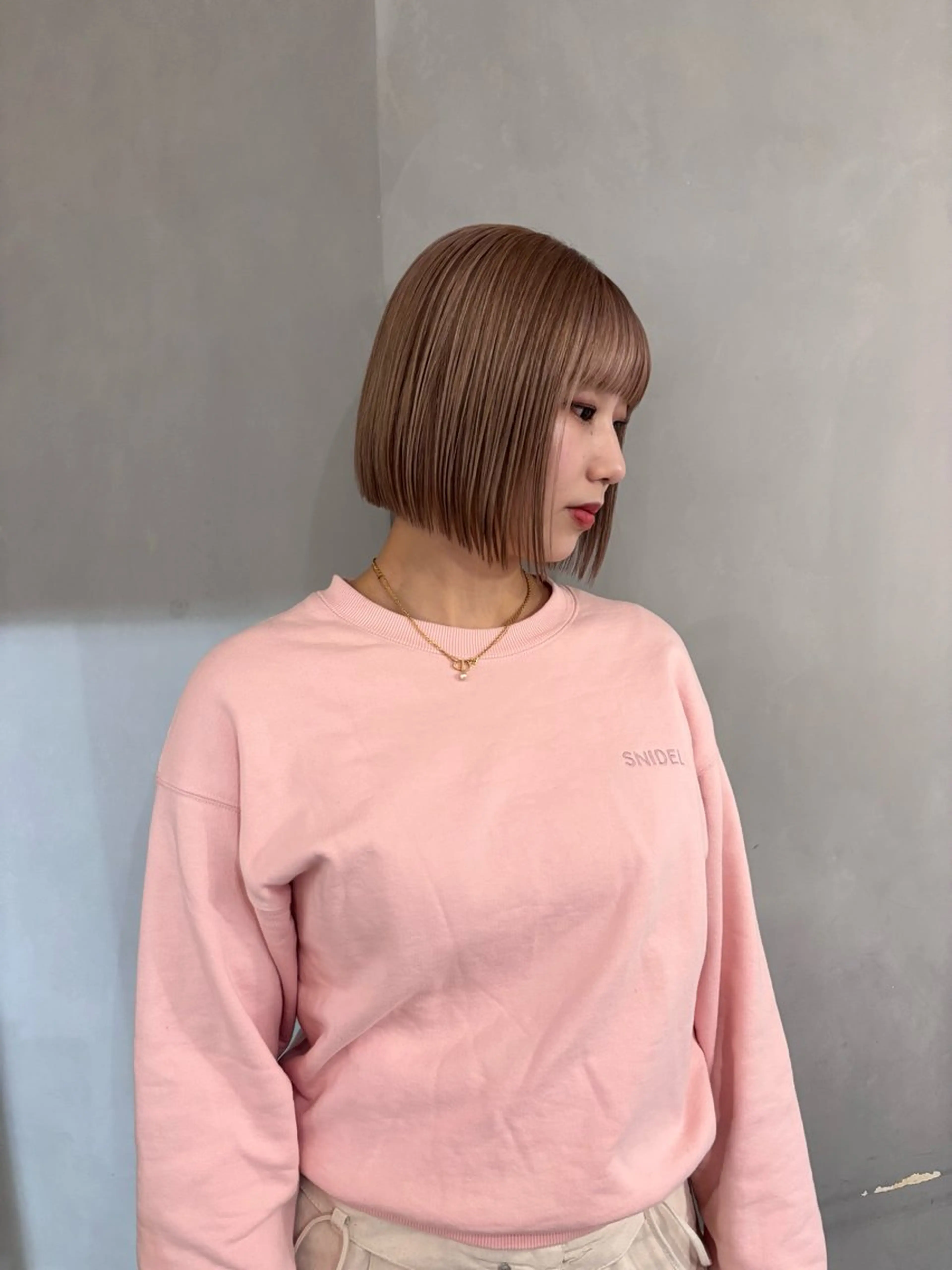 ショート 切りっぱなしボブ ボブ 山本 千尋のヘアスタイル