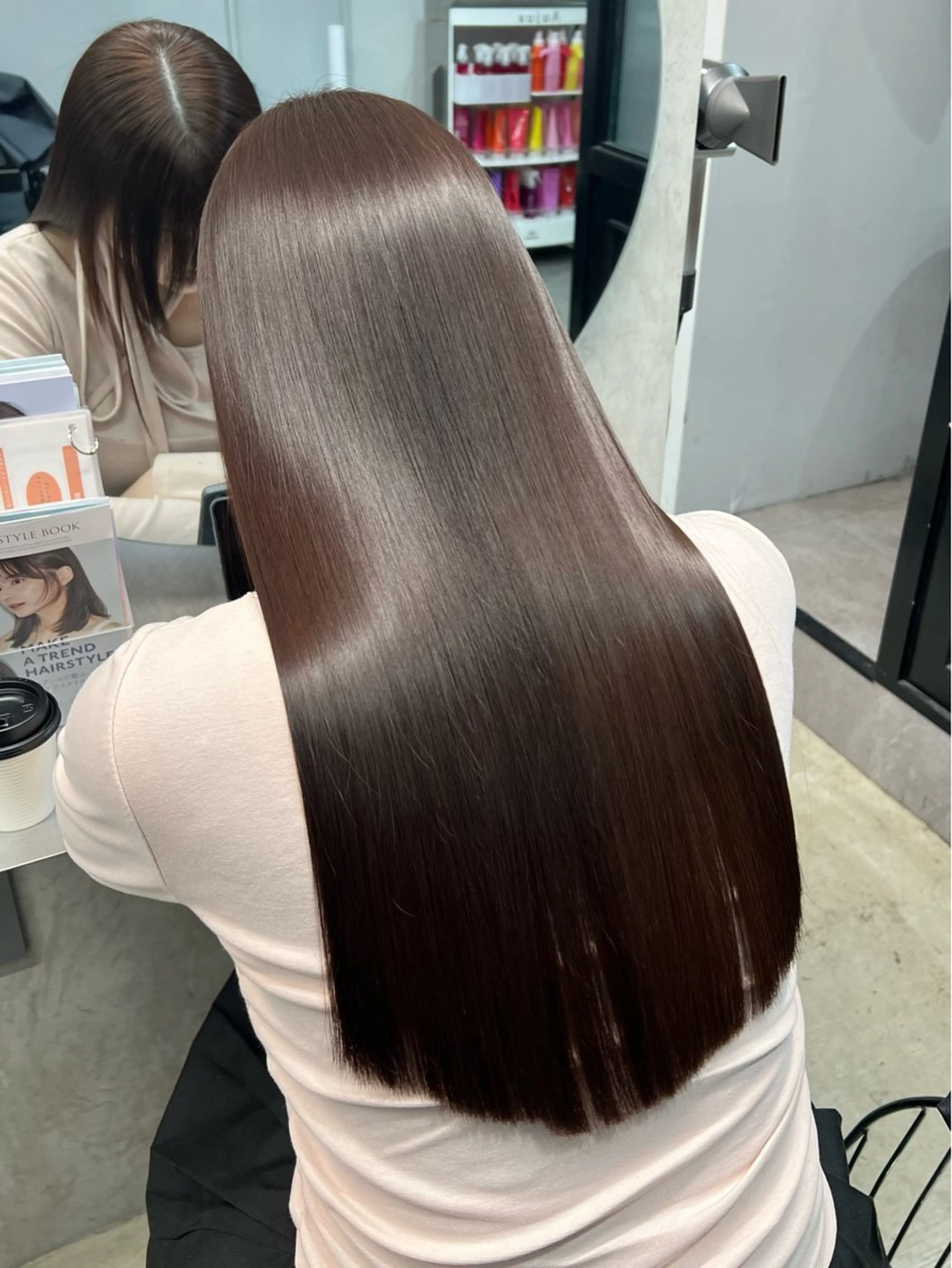 ロング カラー 髪質改善 トリートメント etora 渋谷所属・itaru/網紅ヘア 🇨🇳ケラチンTRのヘアスタイル