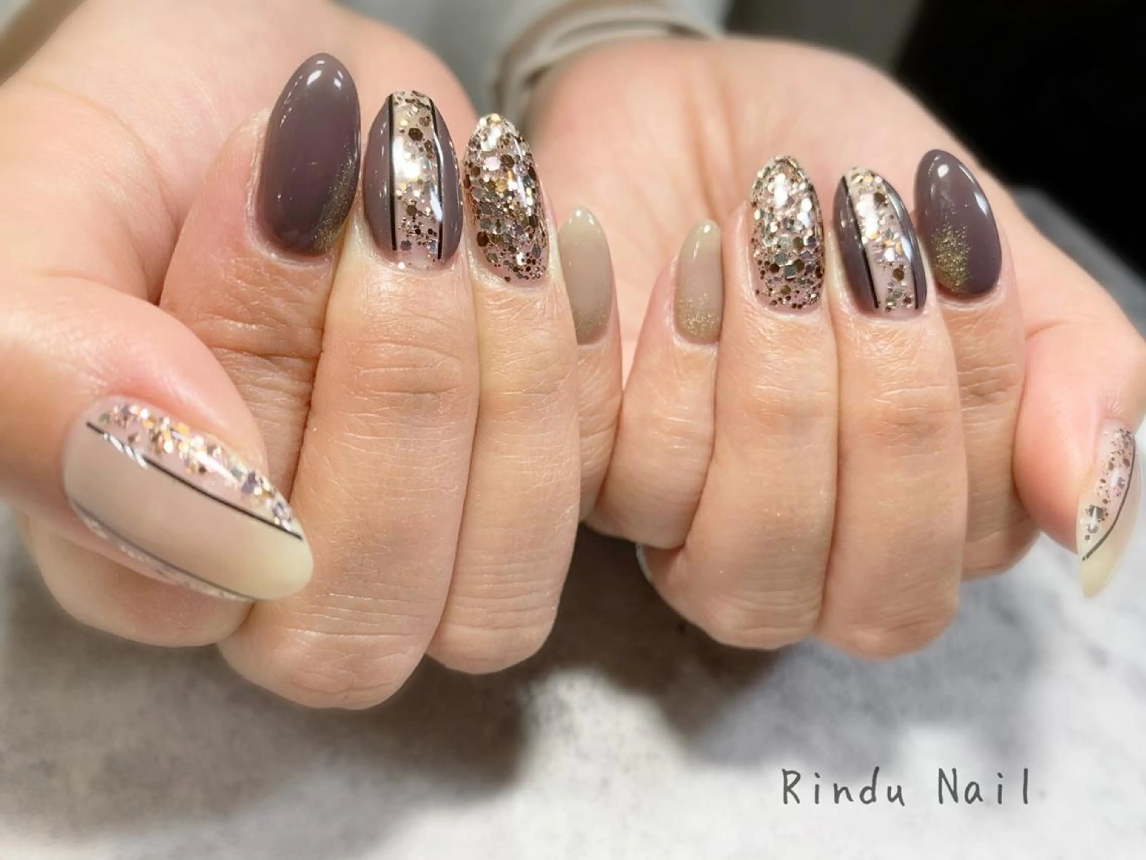 ネイル ニュアンスネイル Rindu Nail 名駅miniのネイルデザイン