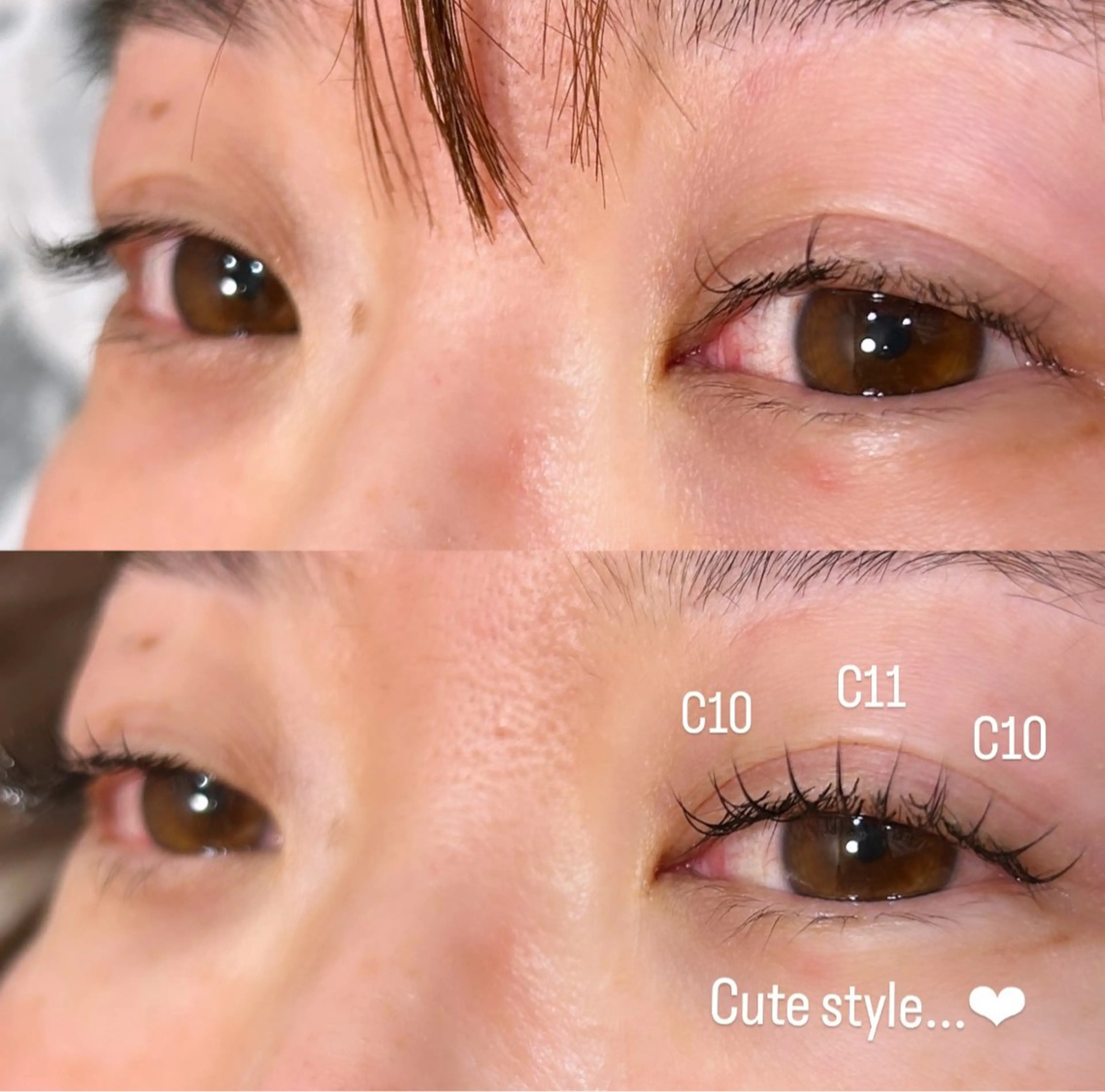 マツエク・マツパ Cカール キュート ミンク マツエク 🩷ྀི中村 ほのか🧸🌷のマツエク・マツパデザイン