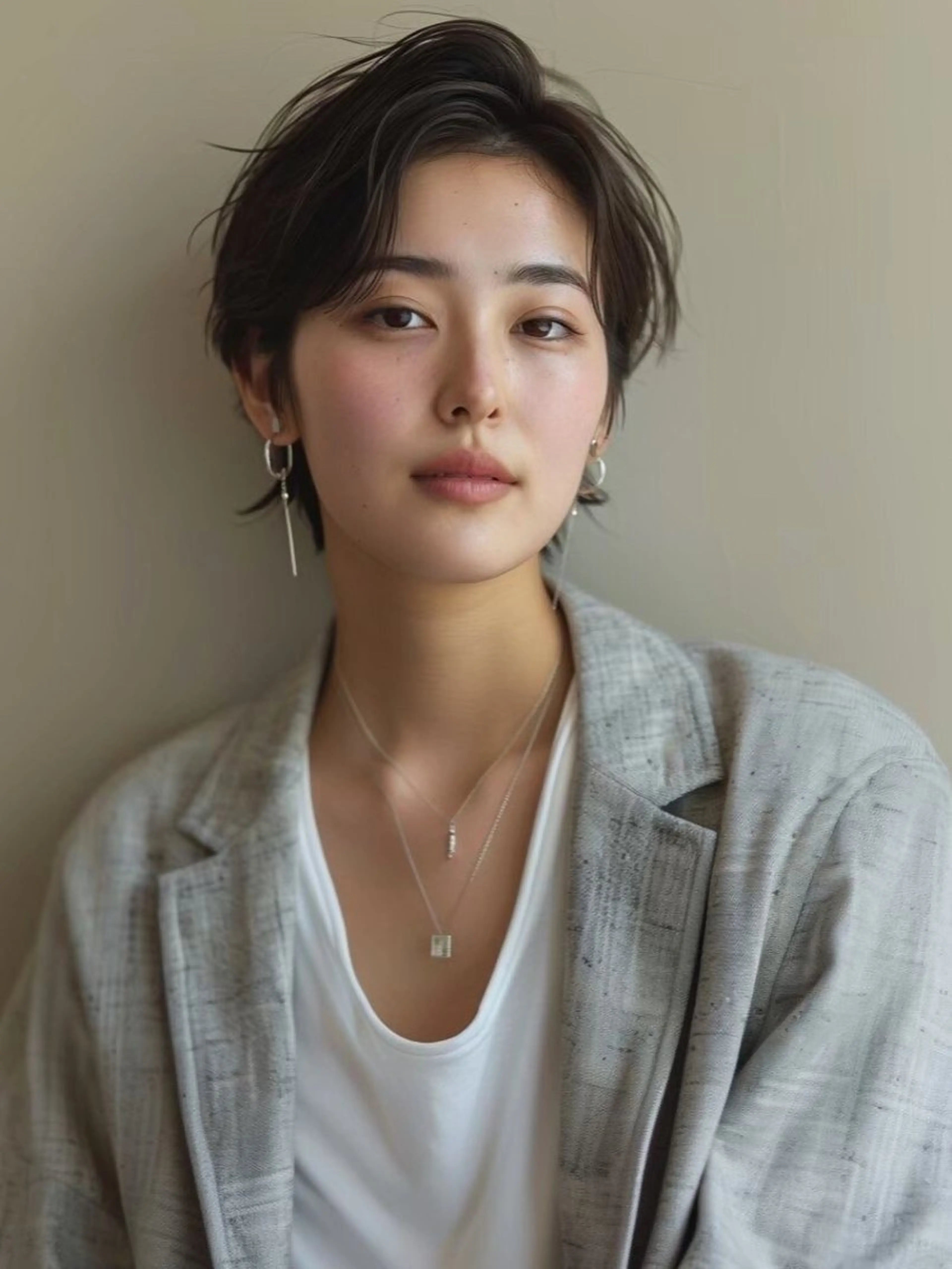 セミロング セミロングパーマ 髪質改善 似合わせカット 小顔カット 縮毛矯正 Glimpse大濠店 髪質改善/福岡大濠のヘアスタイル