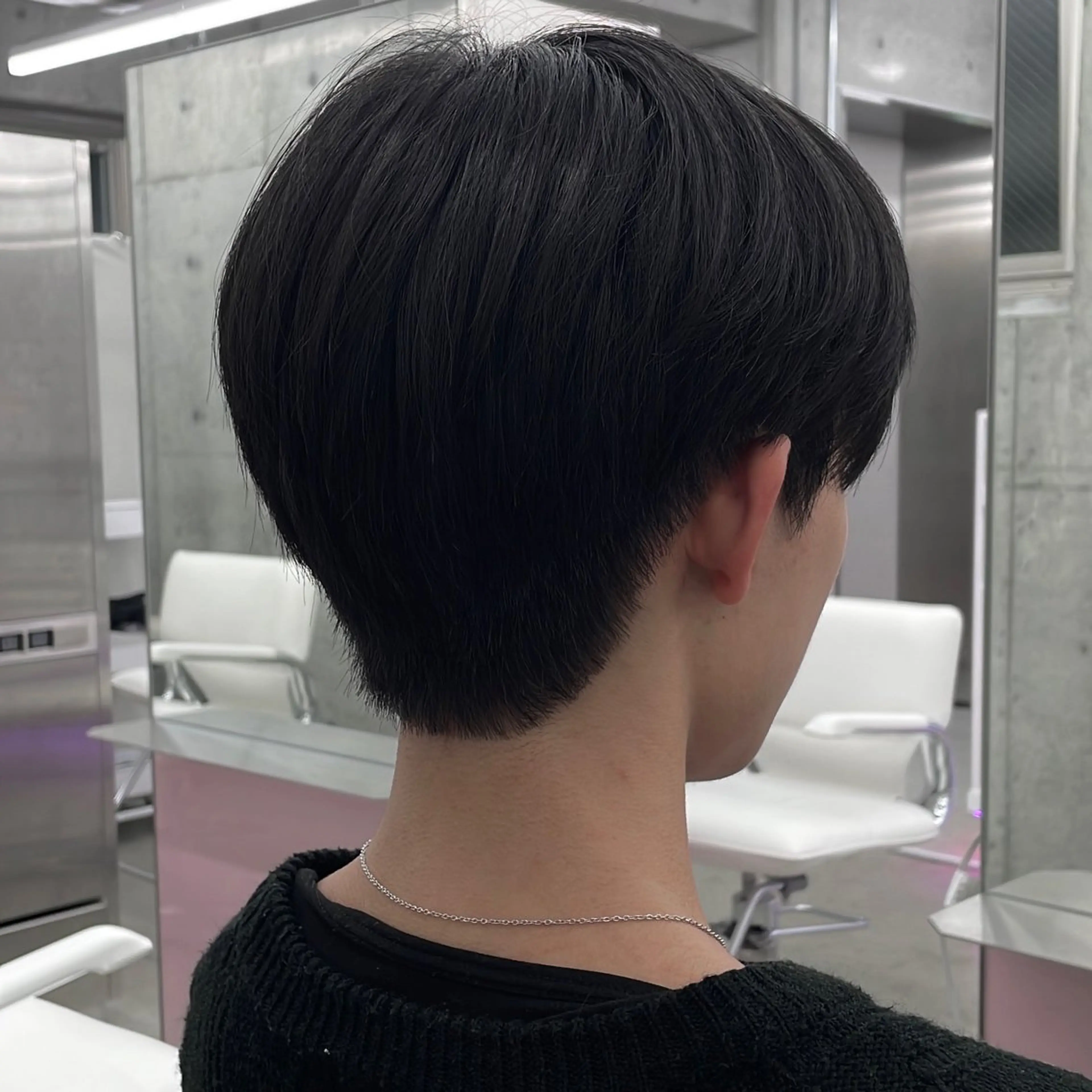 ショート カラー パーマ ヘアアレンジ メンズ カット ヘアセット パク・ボミン小野リエ 韓国ハーフ🦊のヘアスタイル