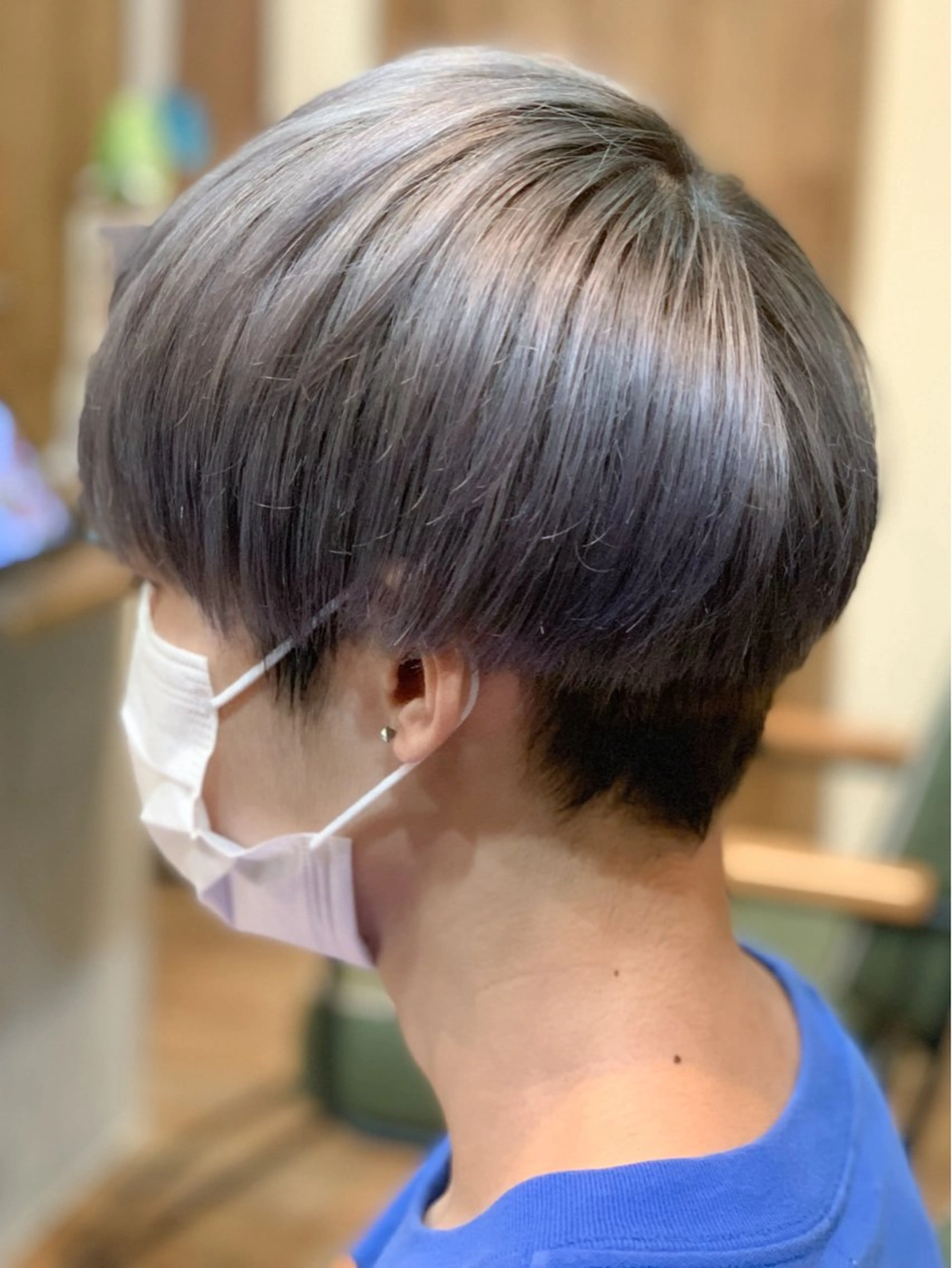 ショート カラー シルバー ホワイトシルバー affect 上大岡所属・《ブリーチカラー / 縮毛矯正》坂本爽のヘアスタイル