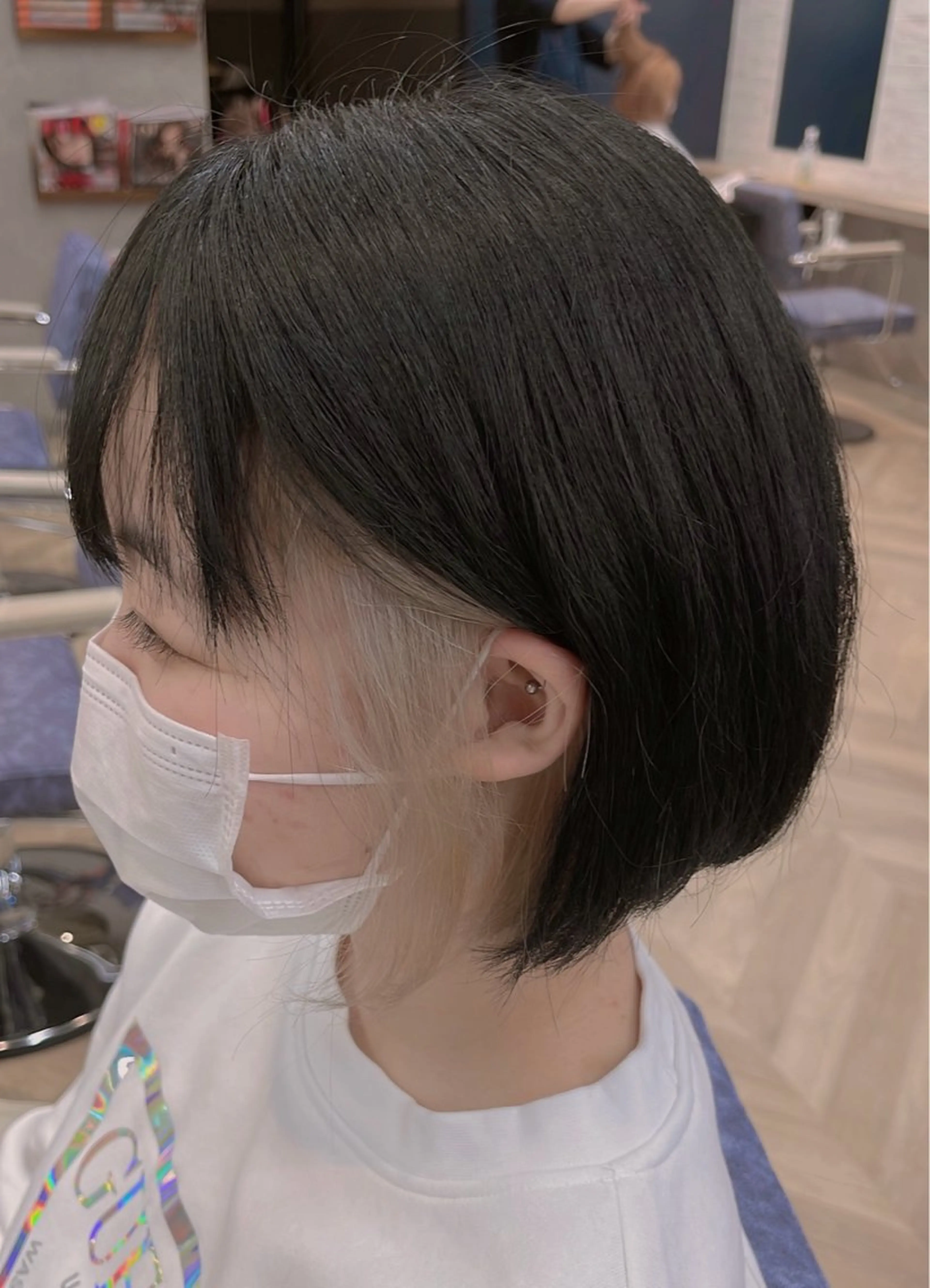 ショート カラー デザインカラー インナーカラー GOAT hair SHOKOのヘアスタイル