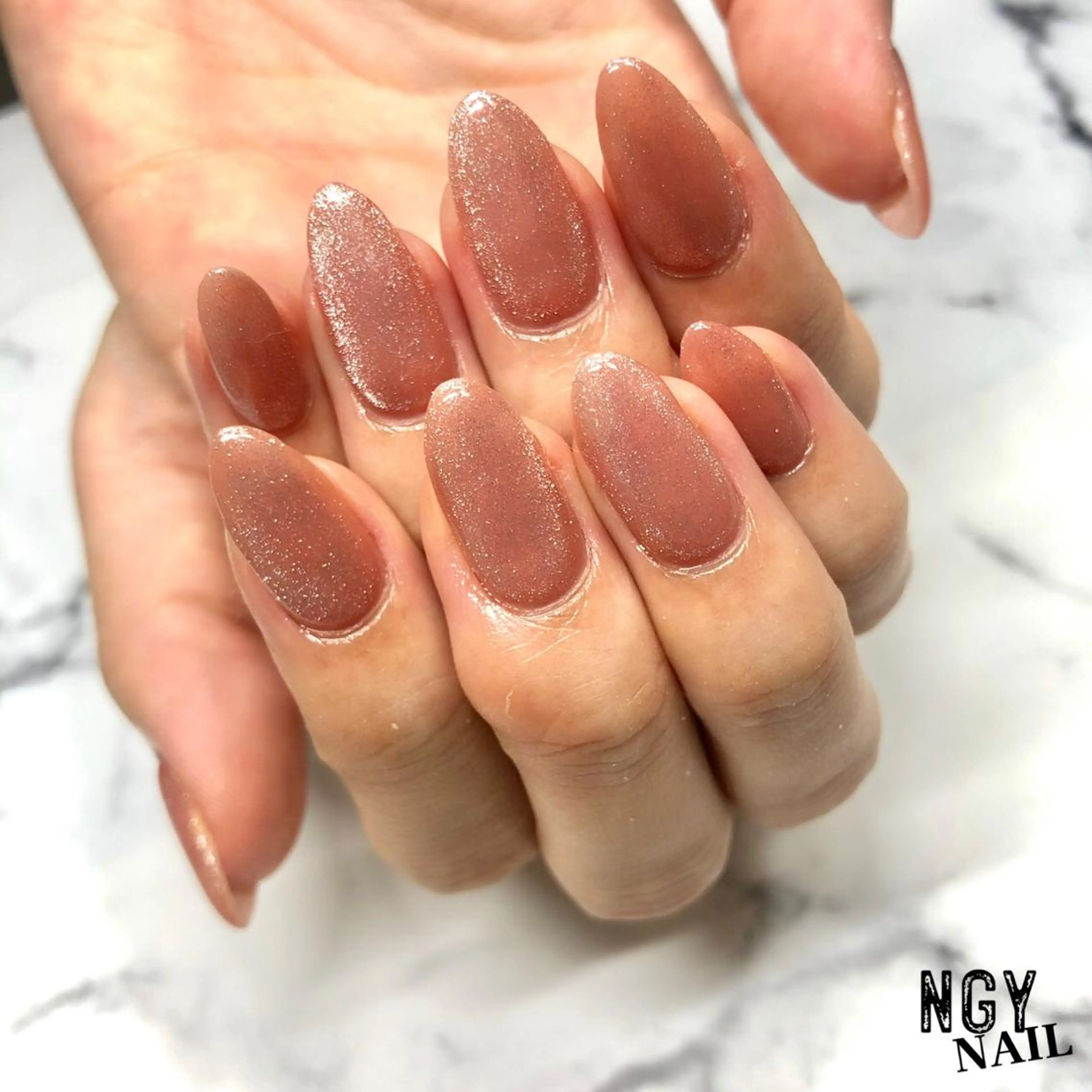 ネイル ジェルネイル マグネットネイル オフィスネイル ワンカラーネイル パラジェル ハンドネイル NAIL NOWのネイルデザイン