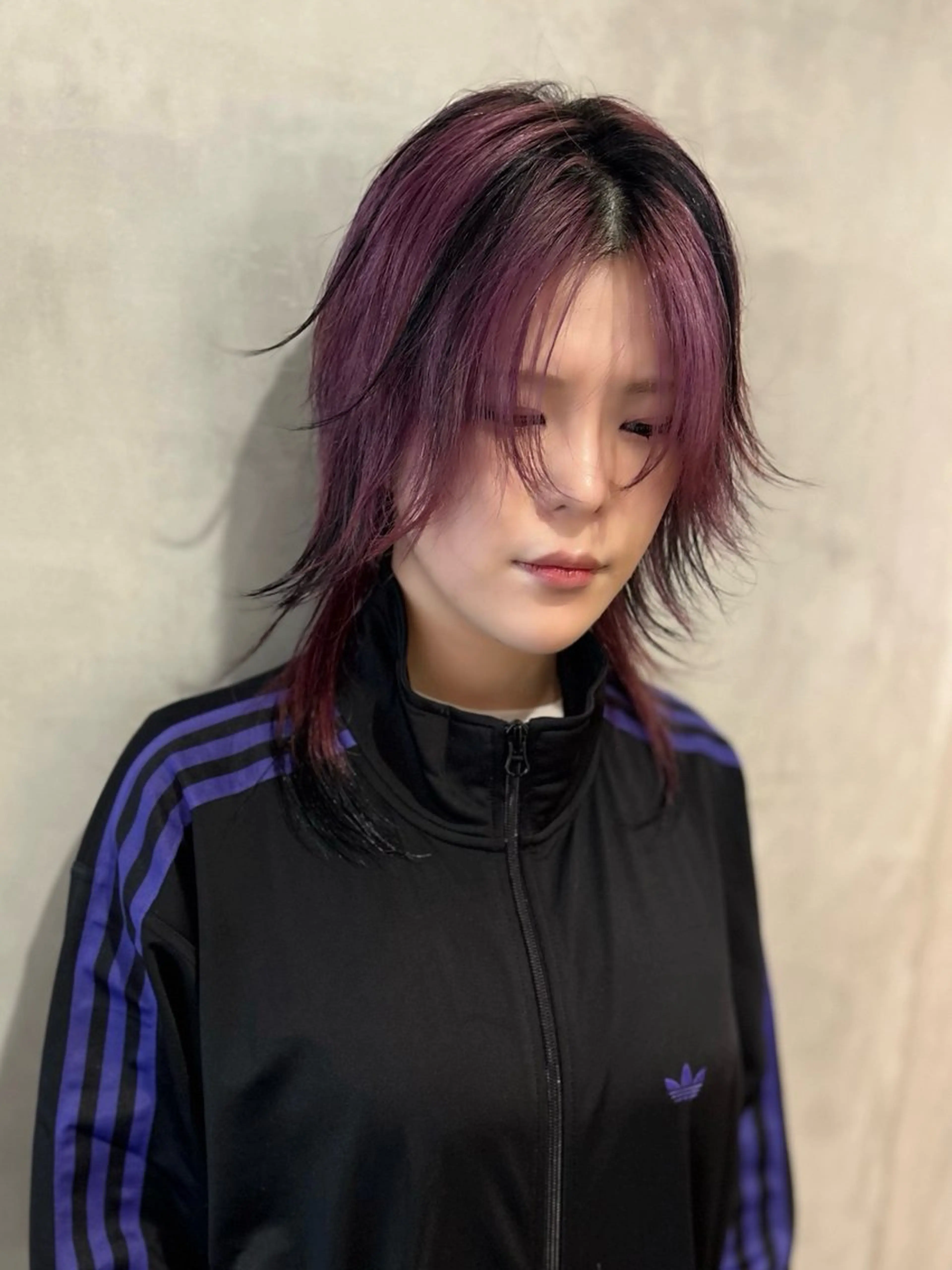 ミディアム カラー ヘアカラー トリートメント 優 作のヘアスタイル