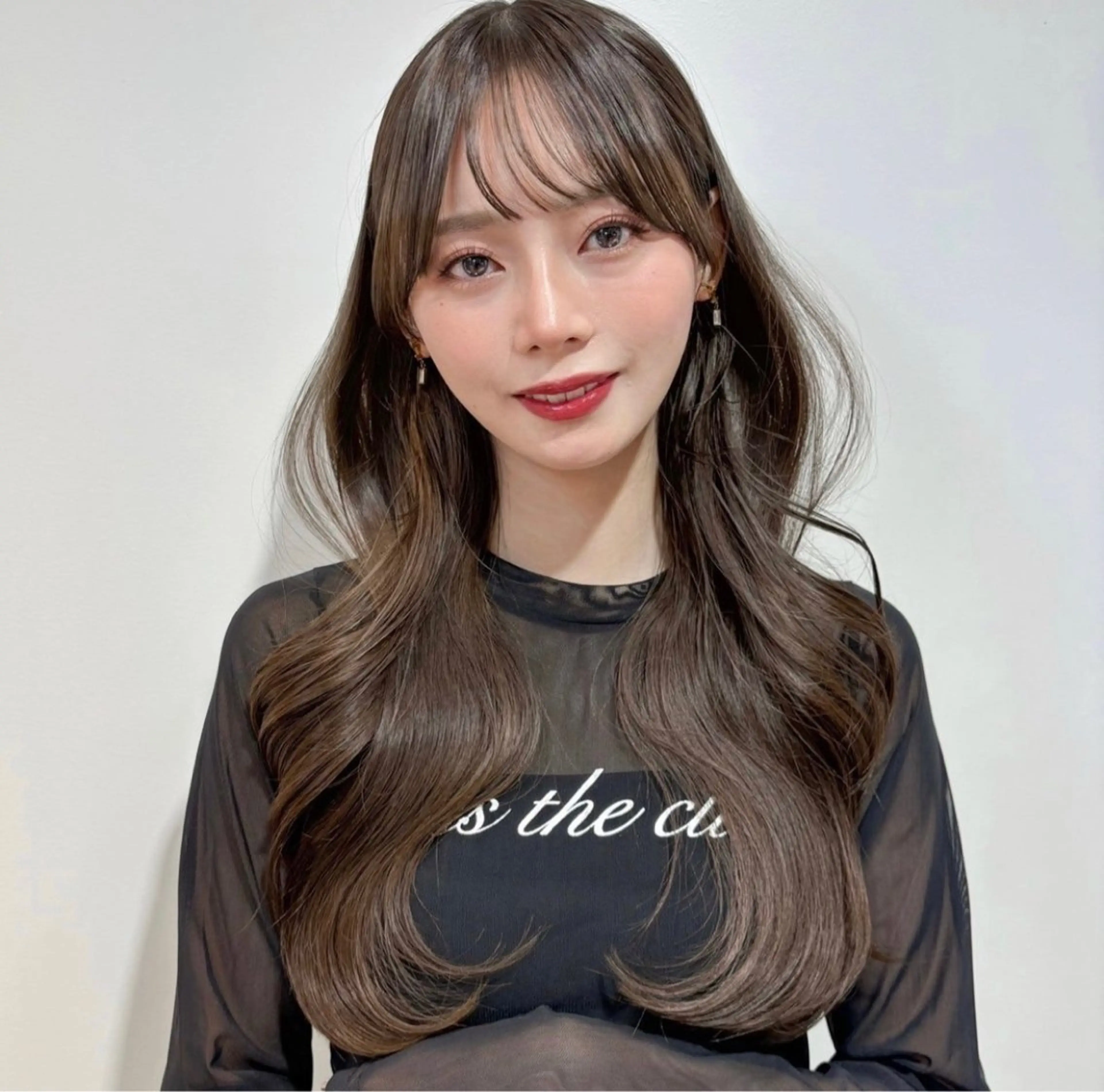 ロング カラー カット ヘアカラー トリートメント 優希/似合わせ/艶 カラー/カット/渋谷のヘアスタイル