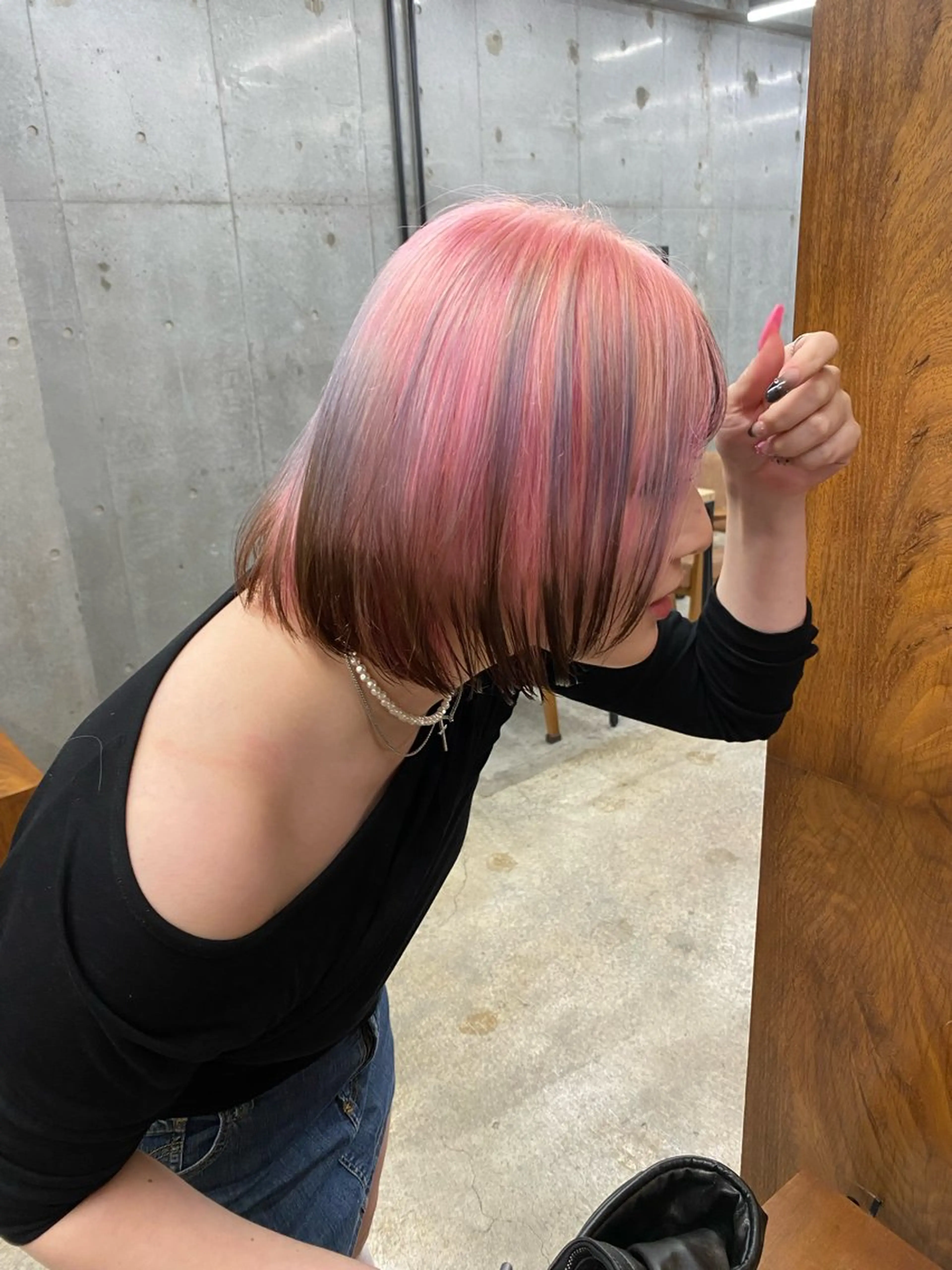ミディアム カラー デザインカラー ヘアカラー ✨️艶ハイトーン特化 ✨️佐藤望のヘアスタイル