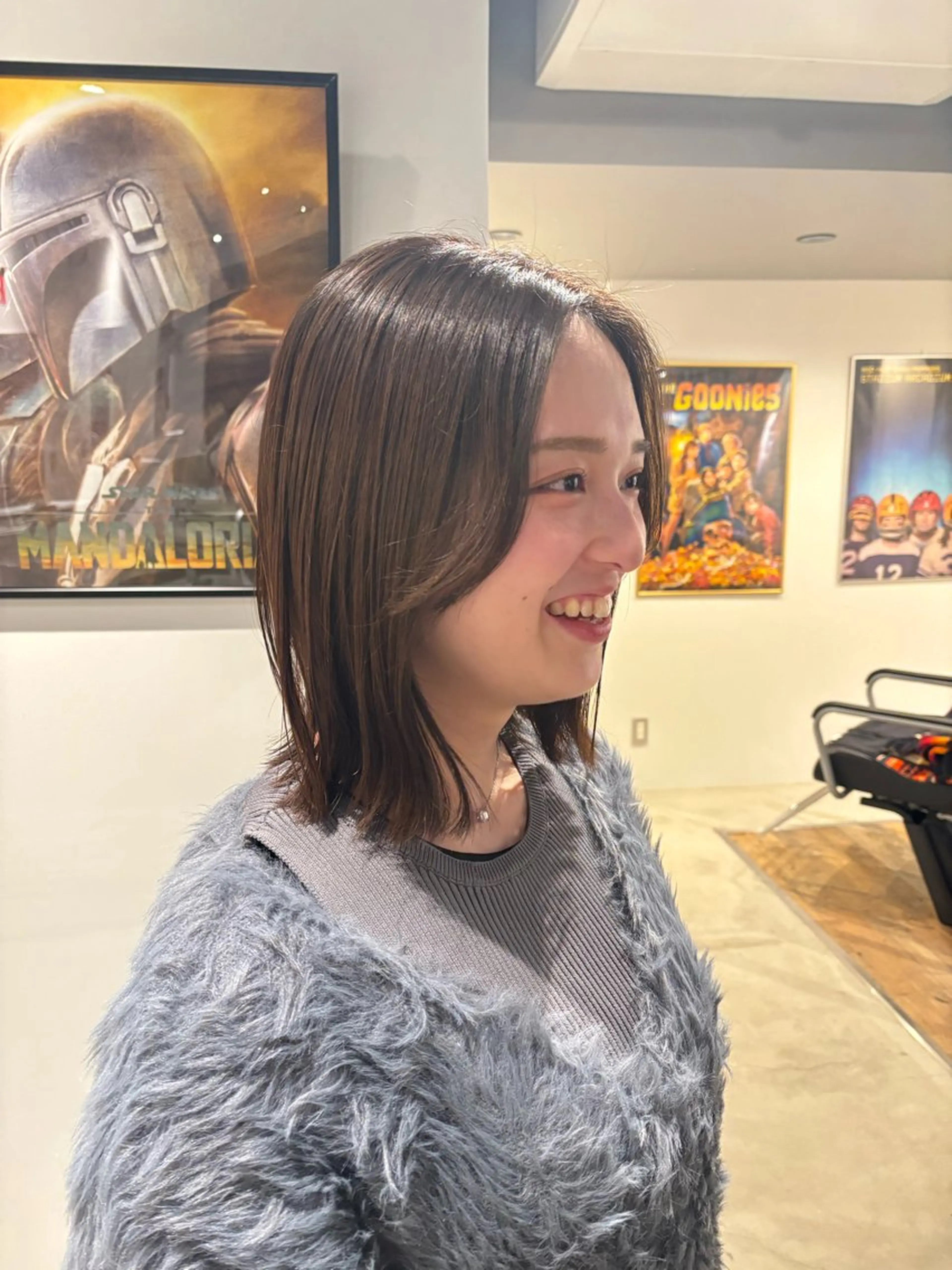 ミディアム カラー ボブ カット ヘアカラー トリートメント tender🐬 まゆかのヘアスタイル