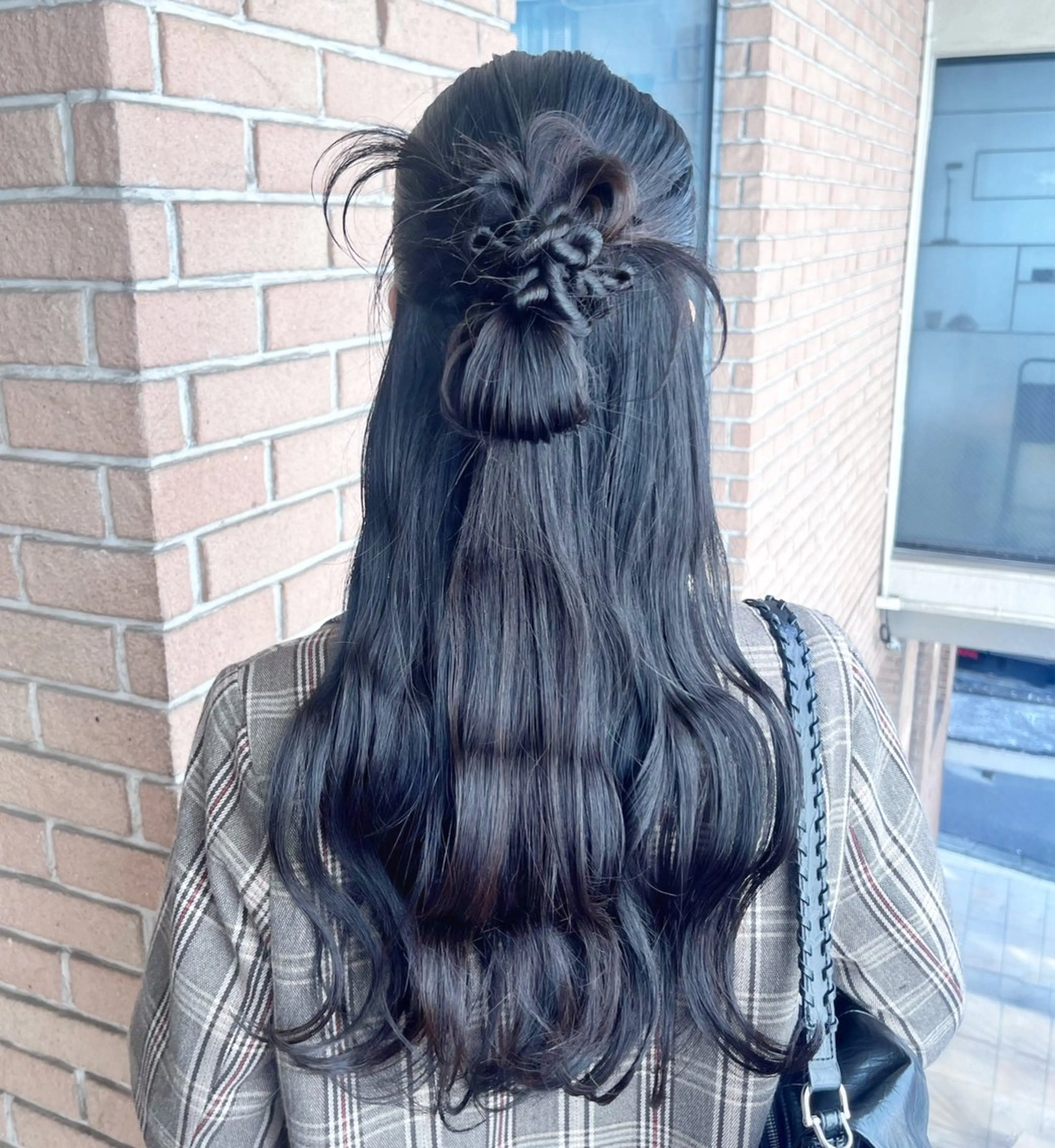 ロング ヘアアレンジ ヘアセット ピンクカラー🩷 ヘアセットＮＯ.1のヘアスタイル