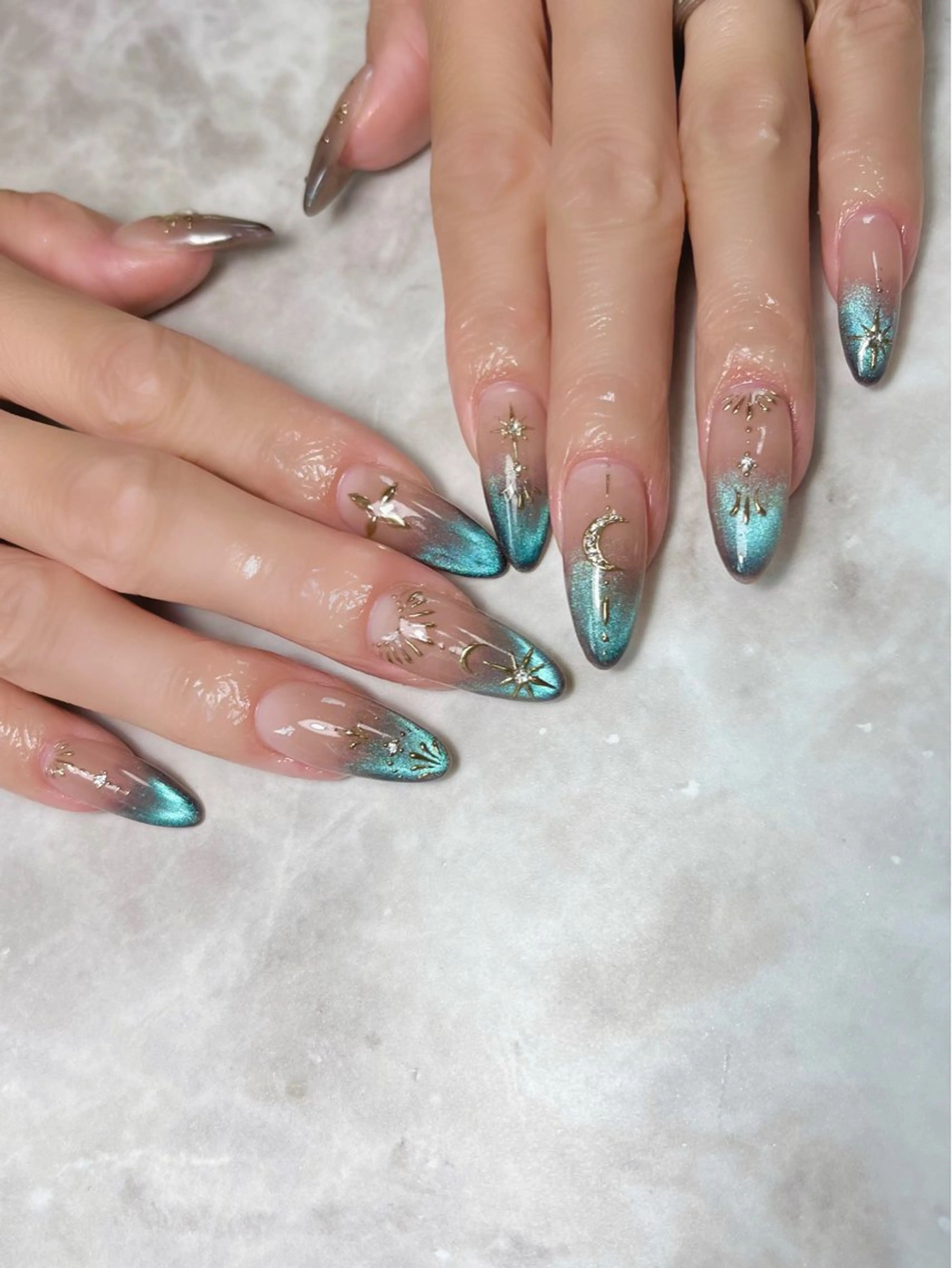 ネイル スカルプネイル Nailsalon E's cafeのネイルデザイン