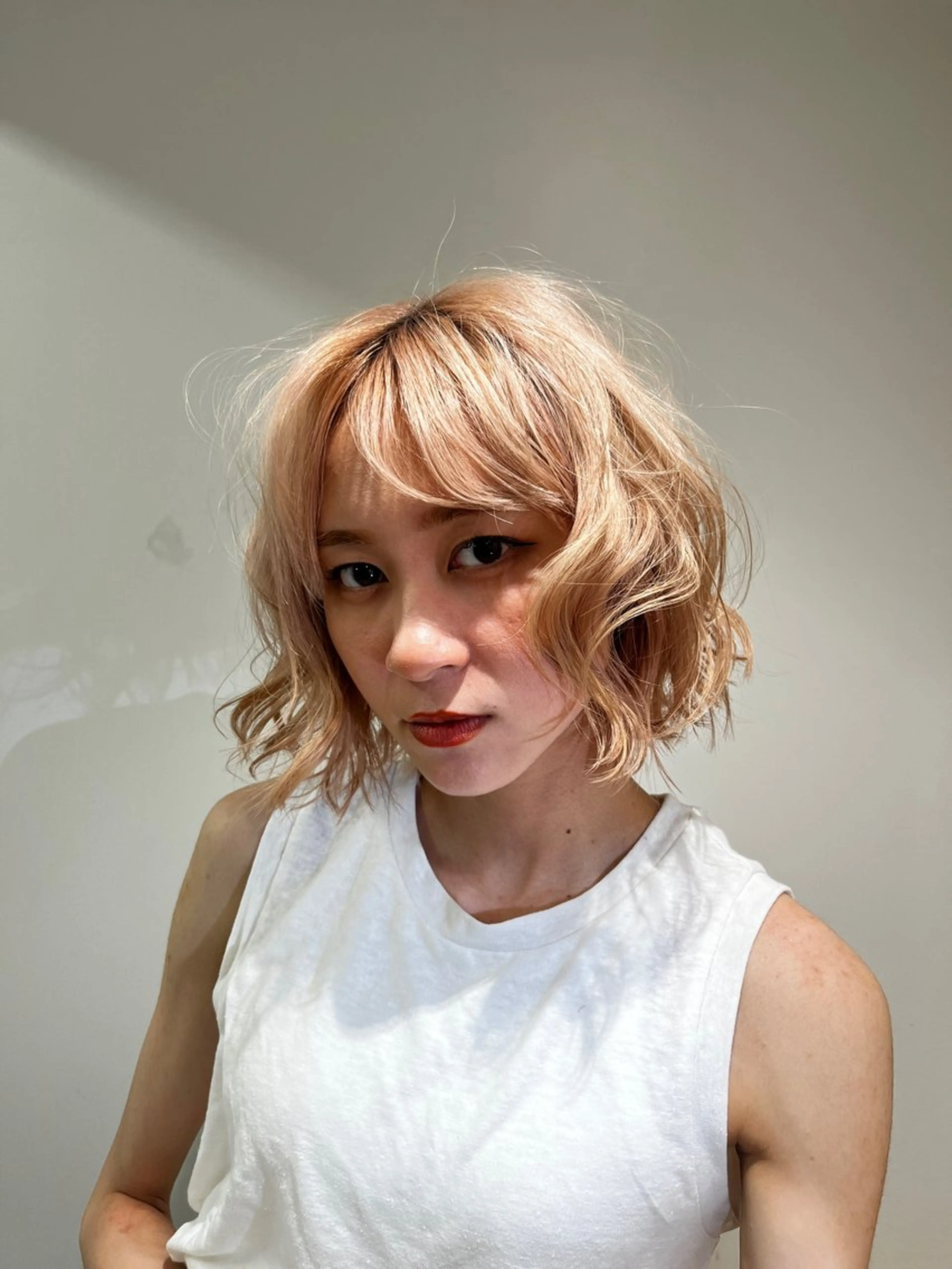 ミディアム 本田 聖のヘアスタイル