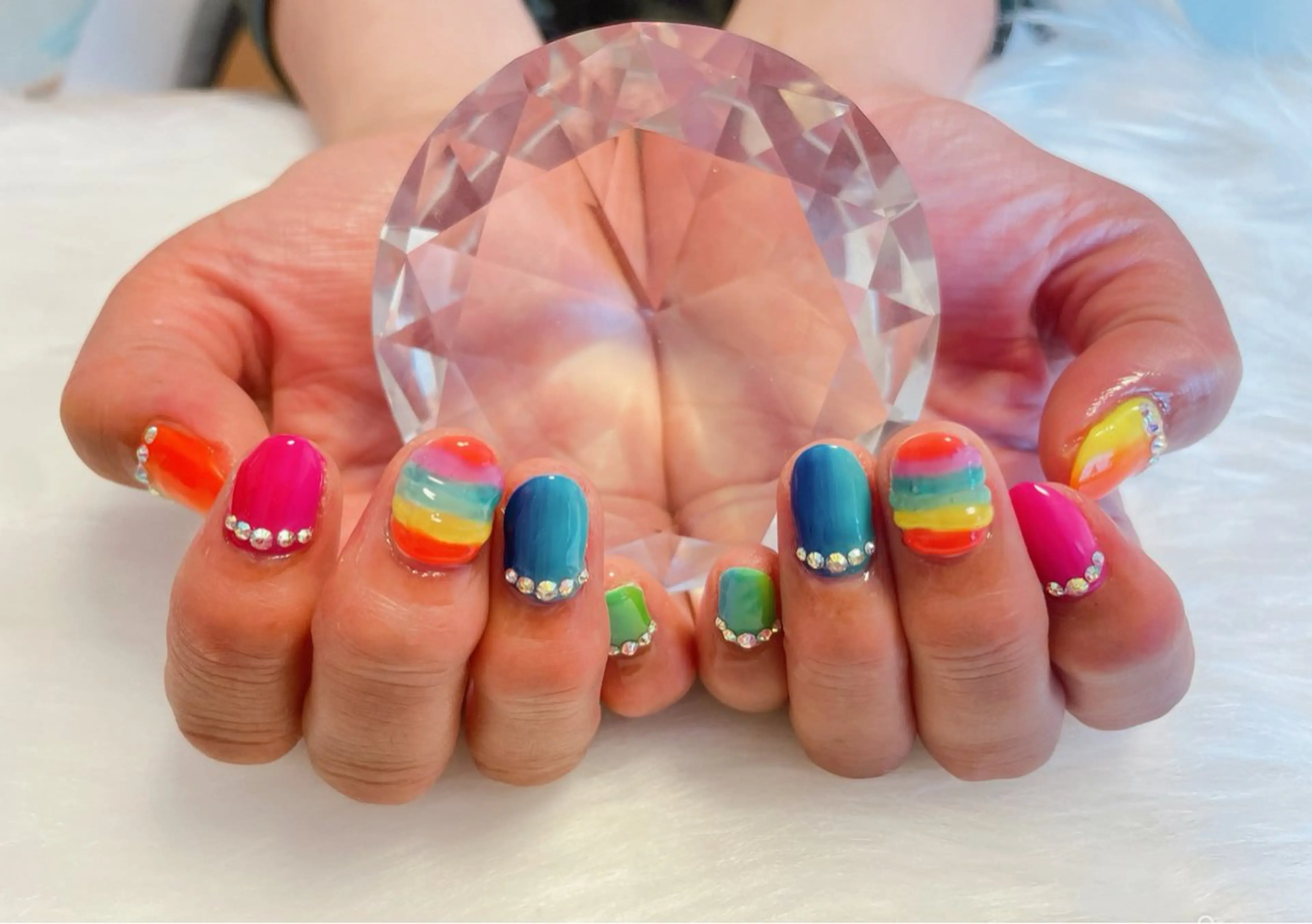 ネイル ぷっくりネイル 夏ネイル ハンドネイル Nail salon Betty❤︎のネイルデザイン