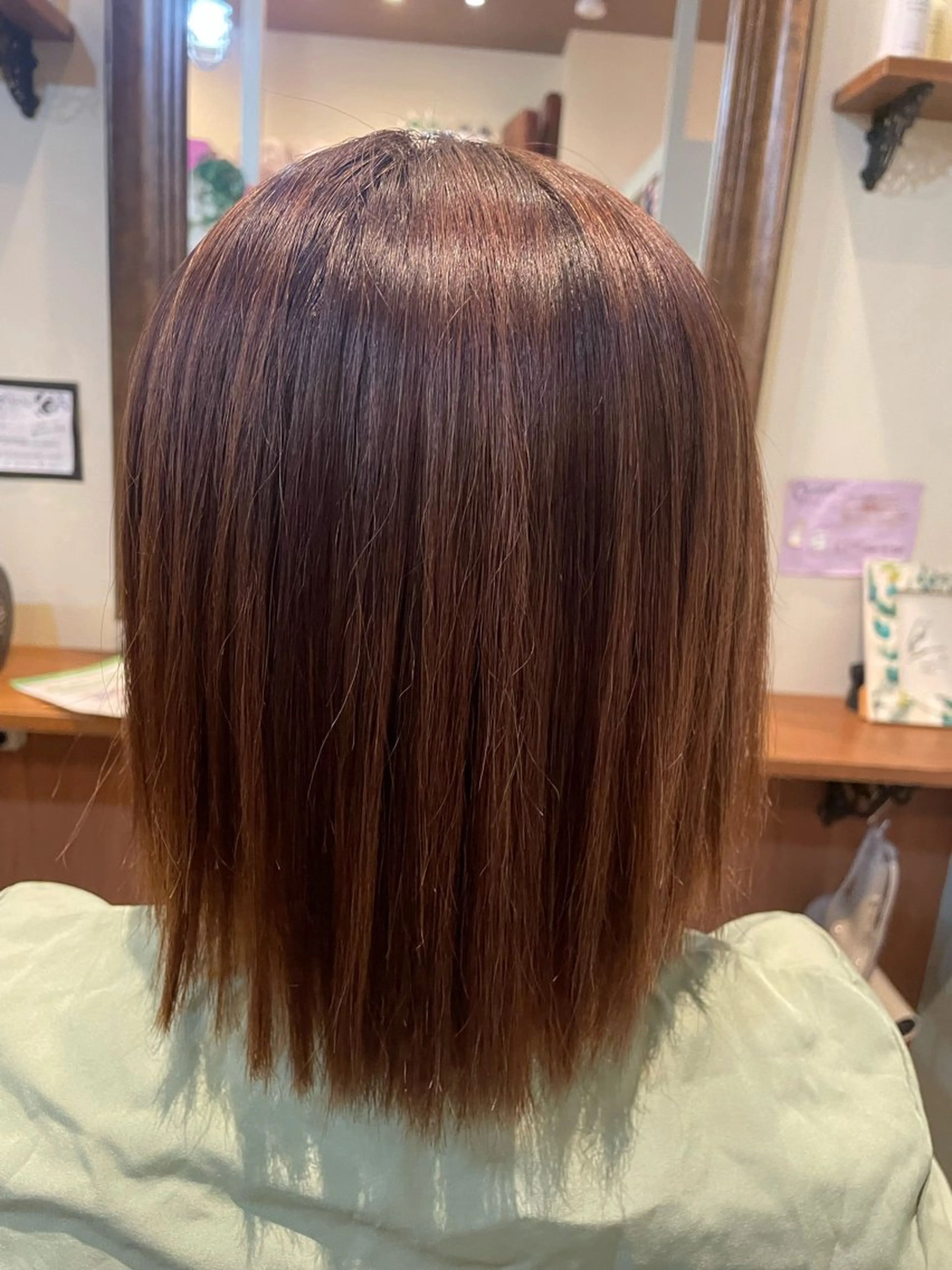 ミディアム 縮毛矯正 ユニカバイミリー MISAKI🫧のヘアスタイル