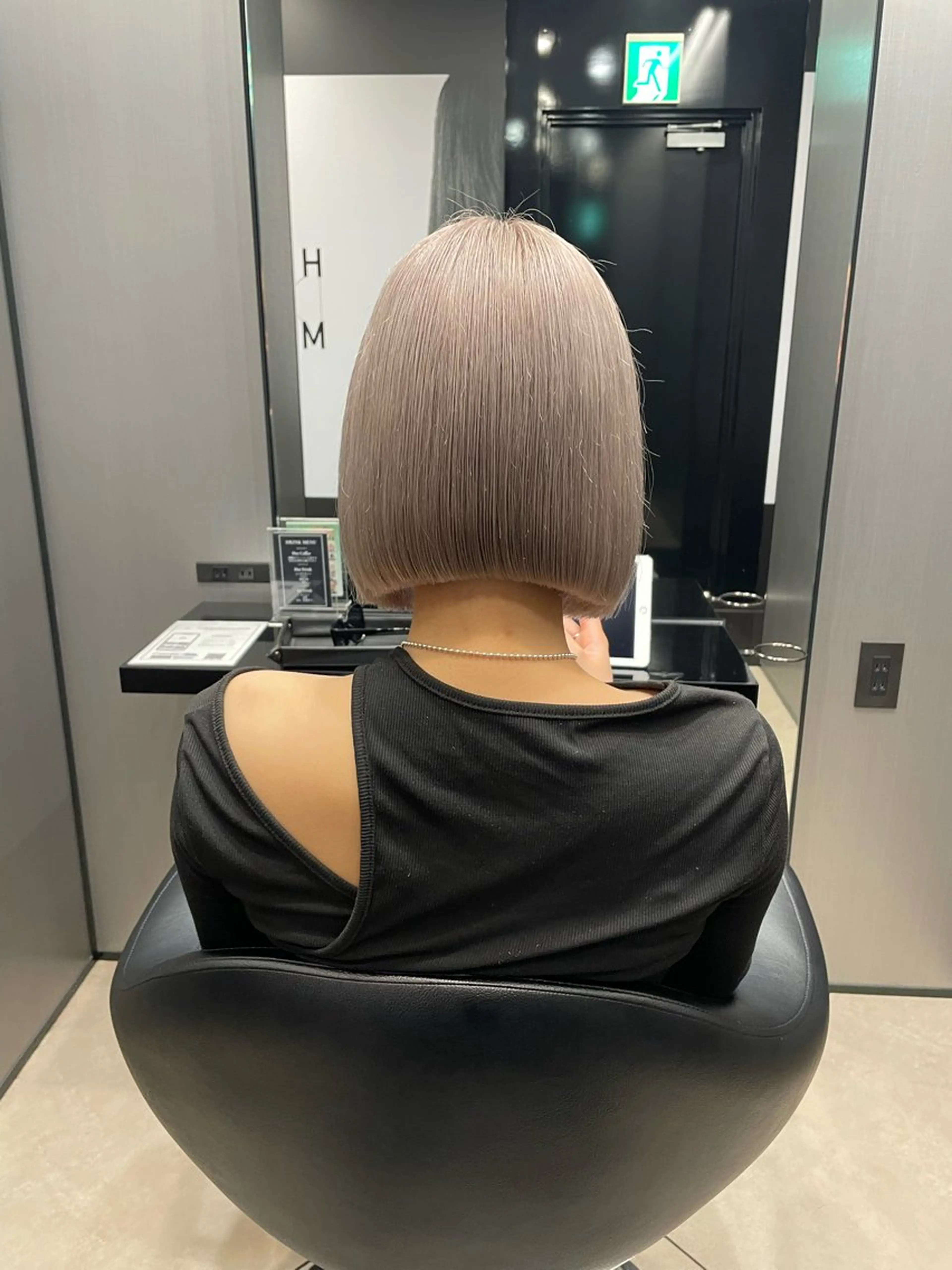 ショート ボブ HARUKI MINATO JAPAN所属・秋山 輝星のヘアスタイル