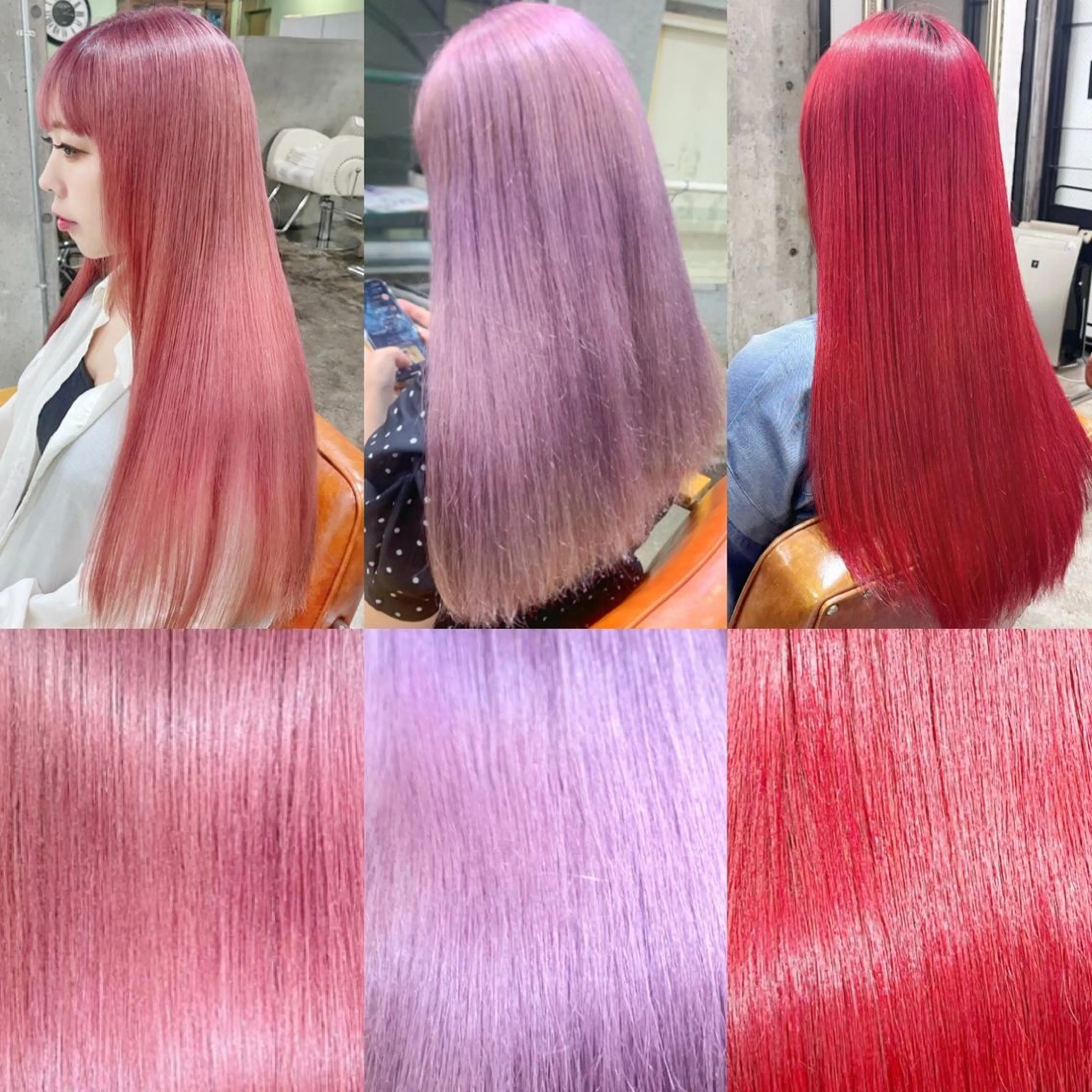 ロング カラー ヘアアレンジ ブリーチ ヘアカラー ピンクカラー🩷 ヘアセットＮＯ.1のヘアスタイル