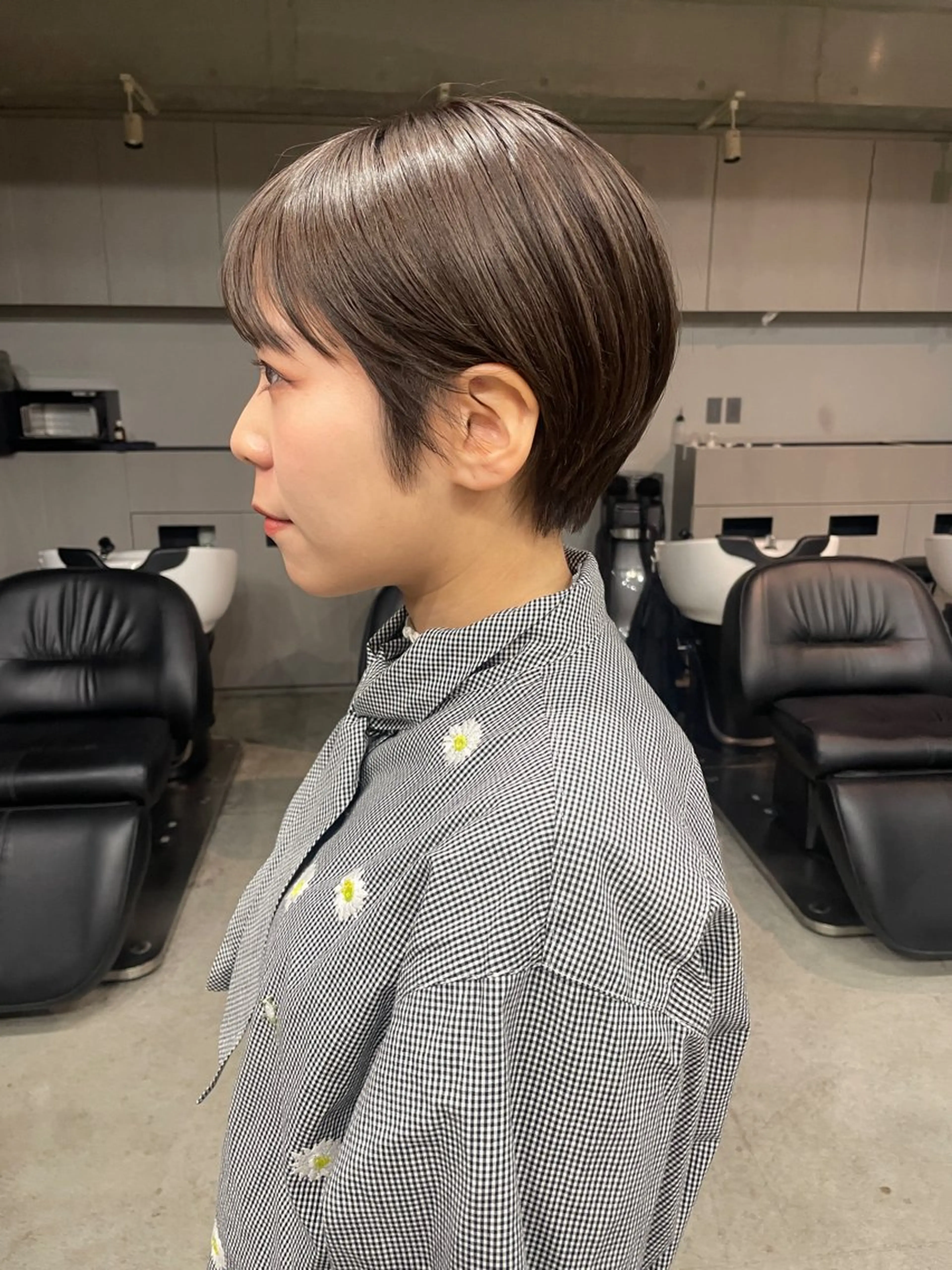 ショート カラー カット ヘアカラー トリートメント 表参道/髪質改善・ 透明感 colorのヘアスタイル