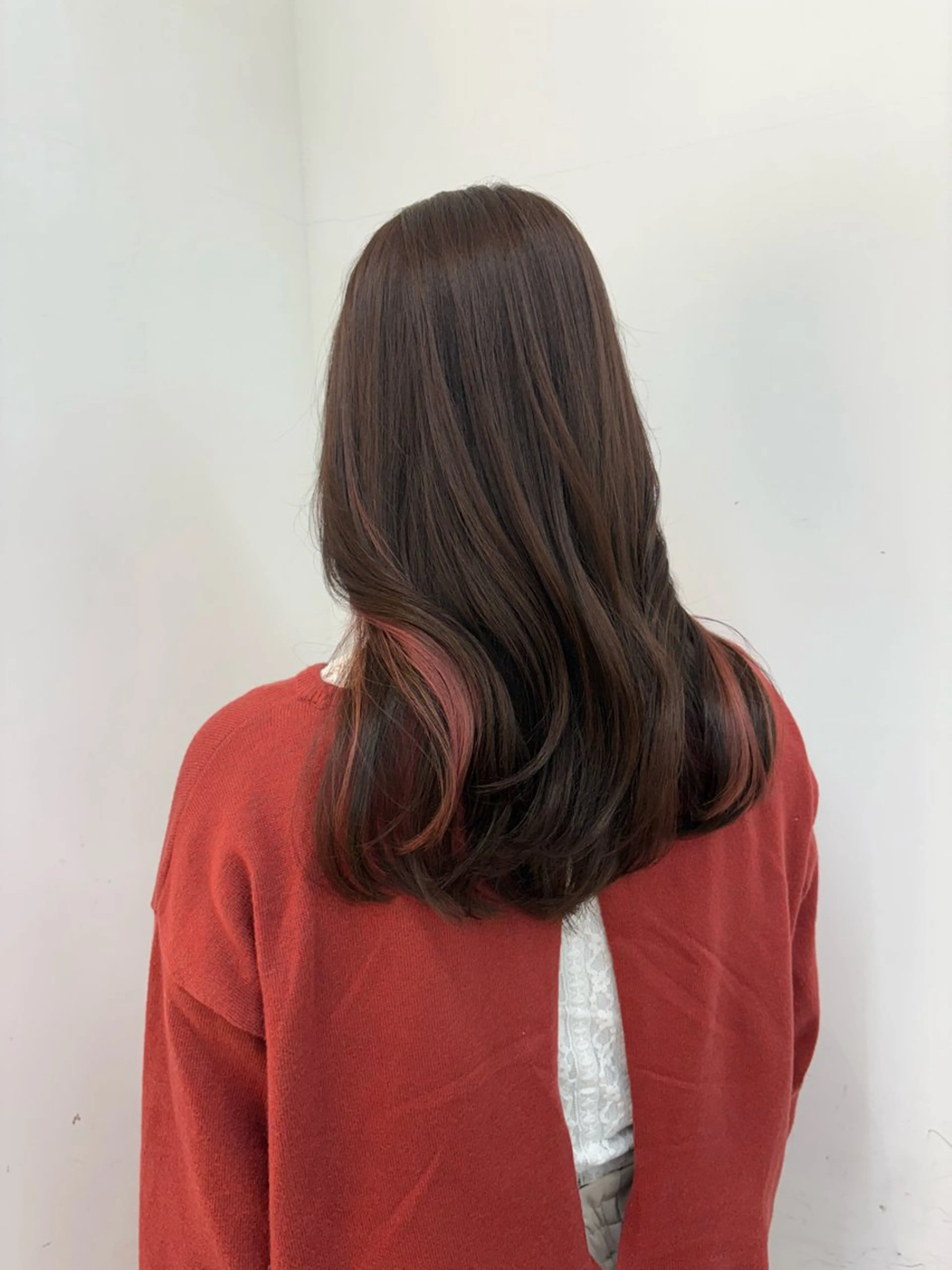 セミロング カラー ヘアカラー トリートメント nok所属・レイヤー/ベージュ/ どますず🌺のヘアスタイル