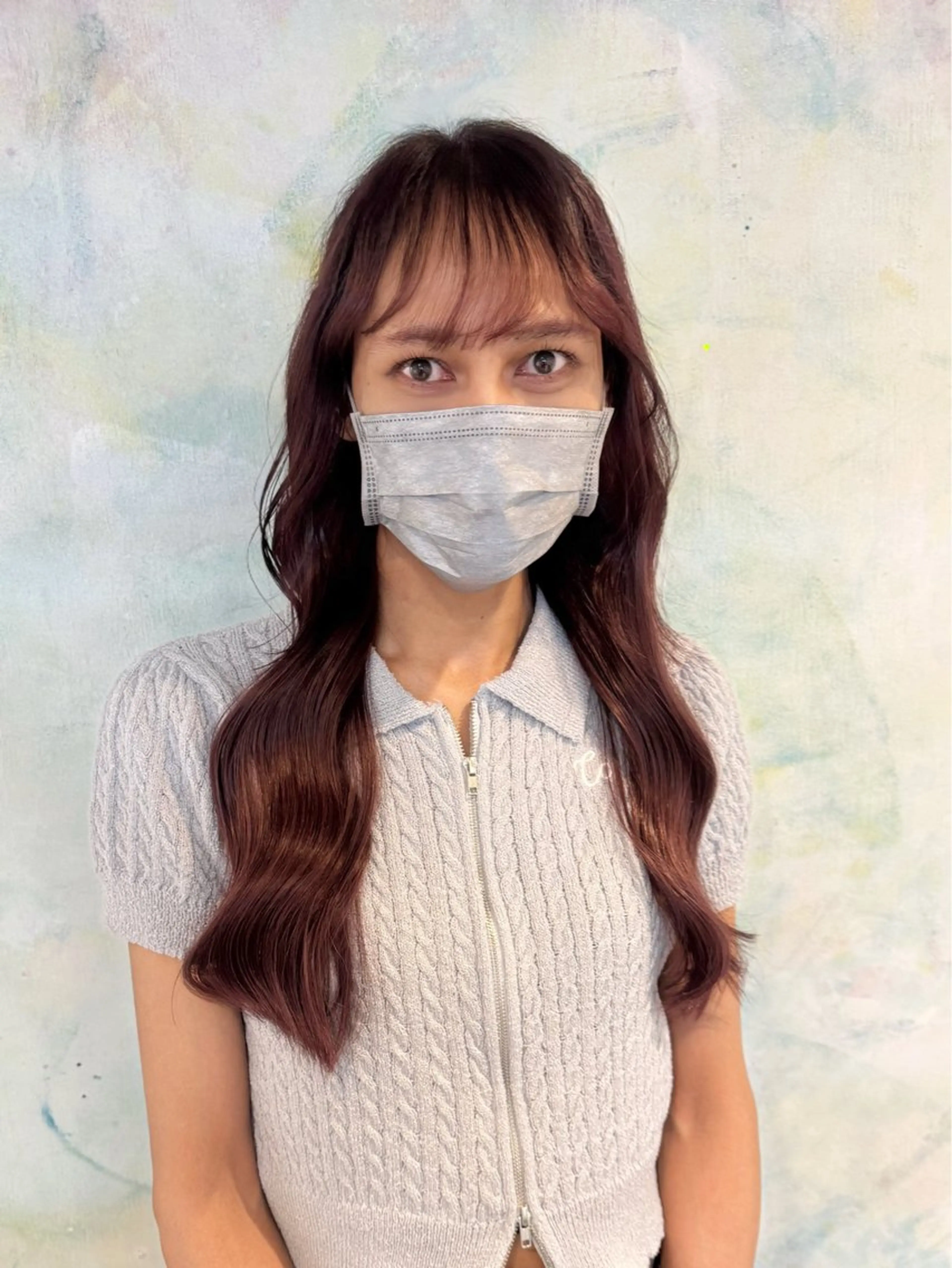 ロング ヘアカラー 床井 杏香のヘアスタイル