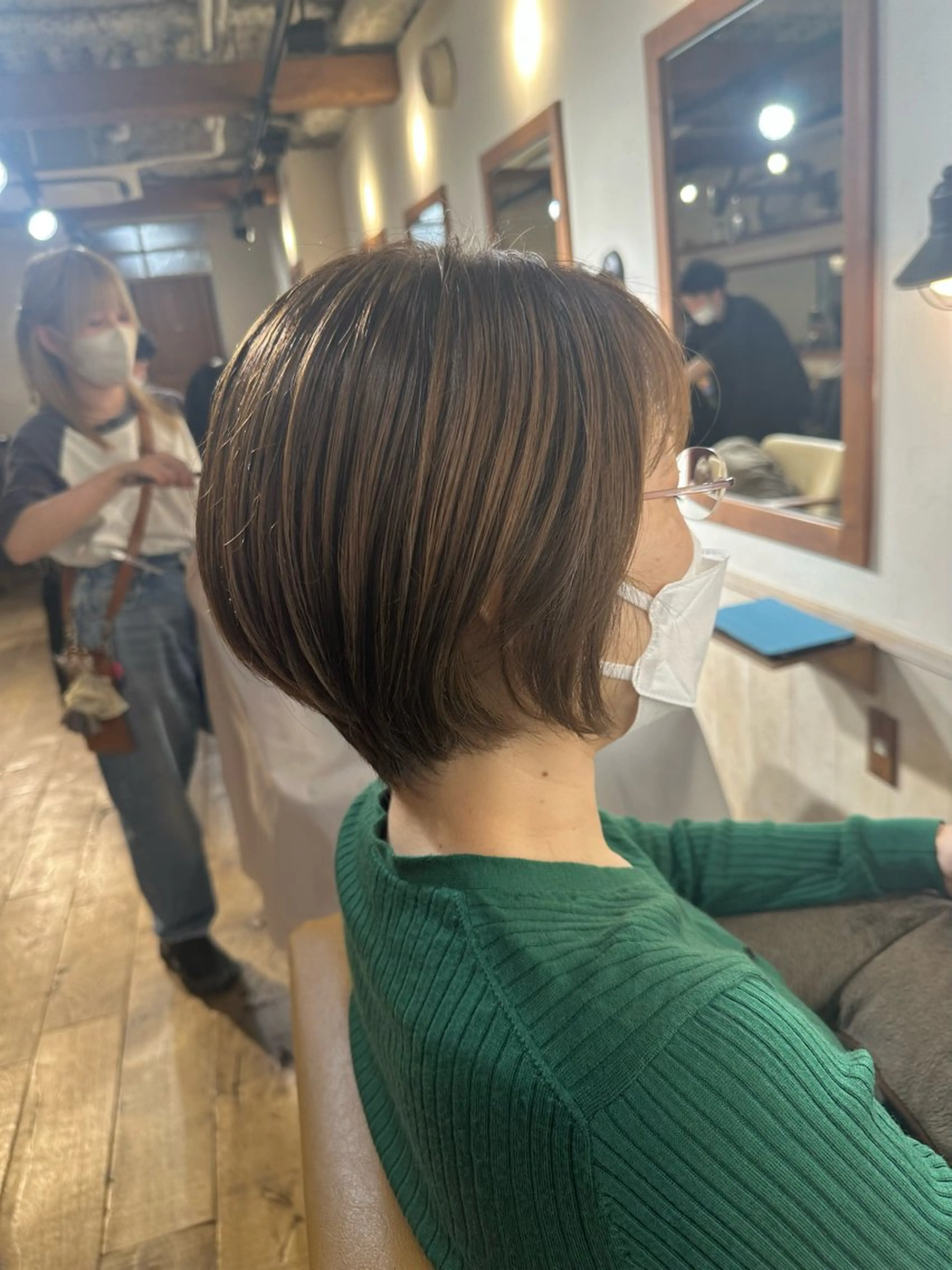 ショート カラー 透明感カラー/ボブ /佐藤伶のヘアスタイル