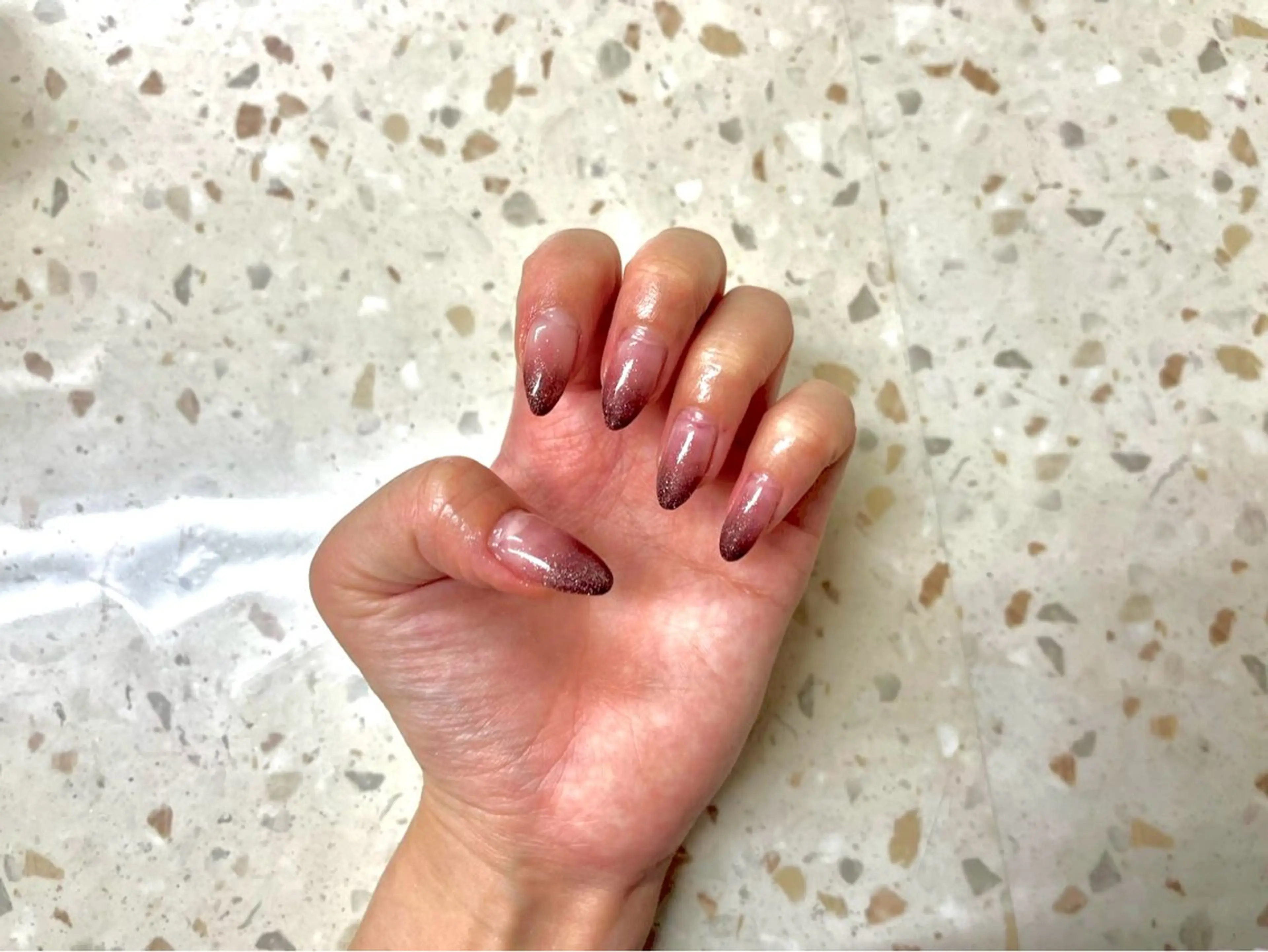 （オフ無し）ラメグラデーションの写真