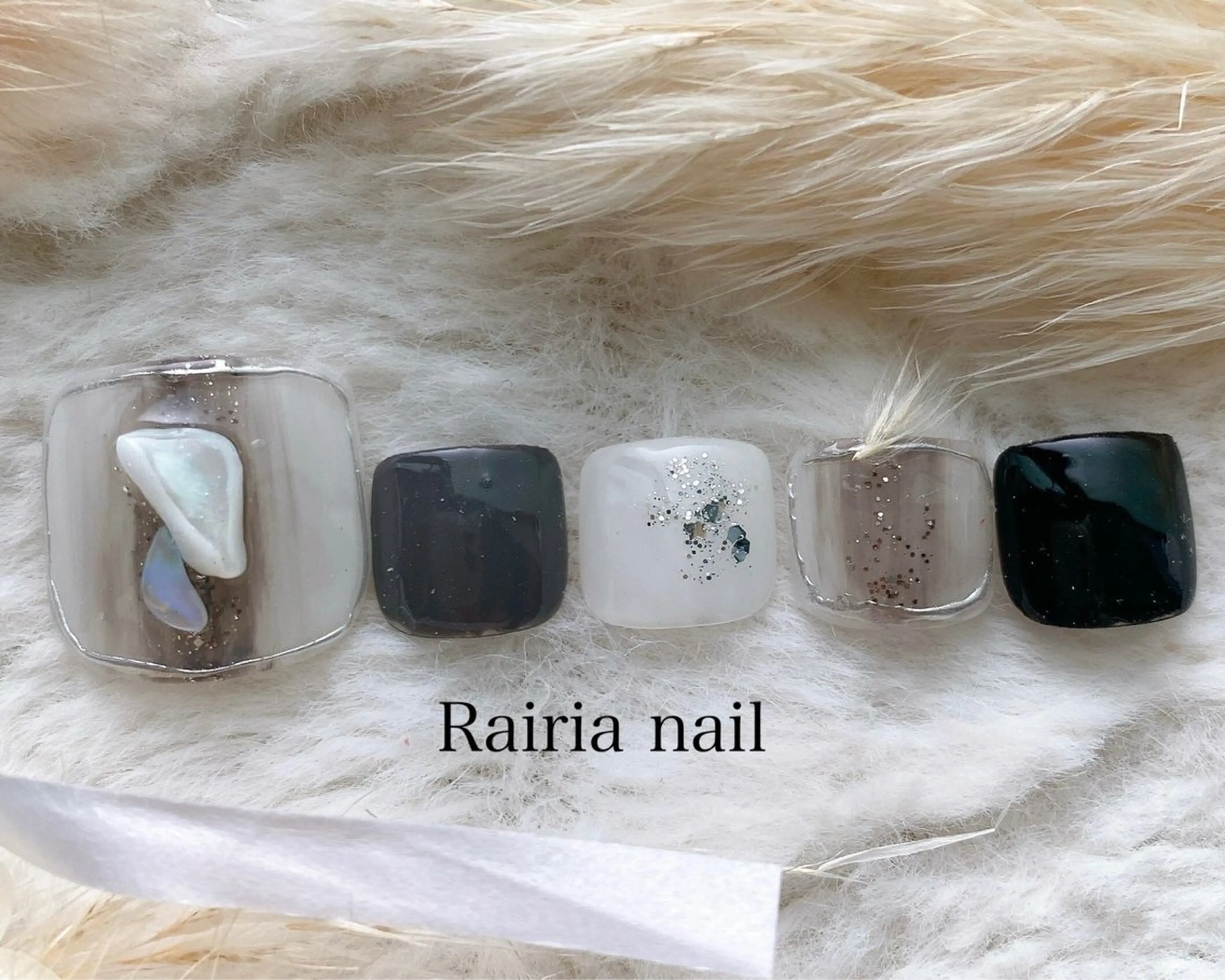 ネイル フットネイル ジェルネイル 持ち込み パラジェル Rairia Kanonのネイルデザイン