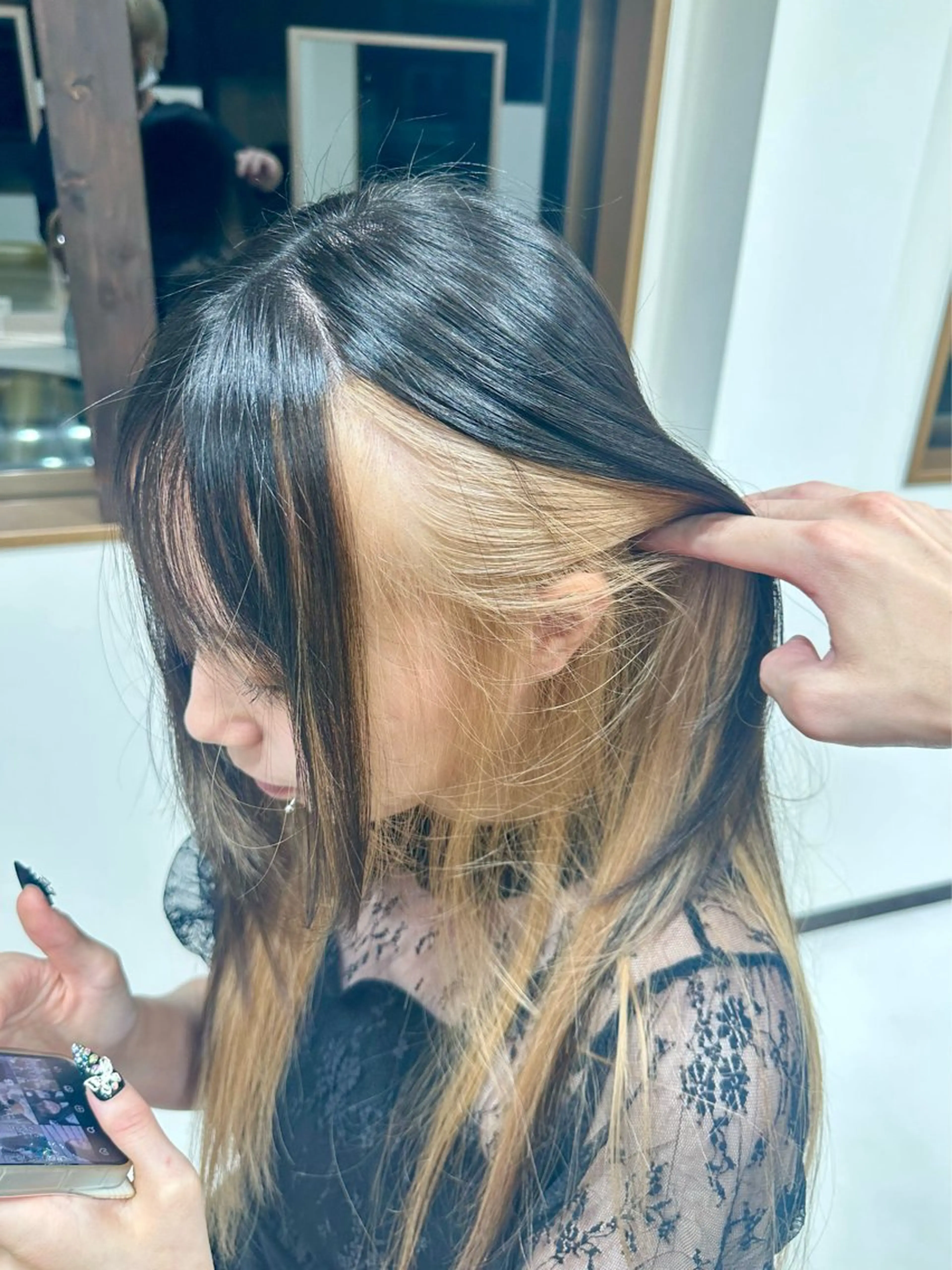 セミロング カラー JILL by charme所属・小山/透明感カラー/ レイヤー/中茎涼太のヘアスタイル