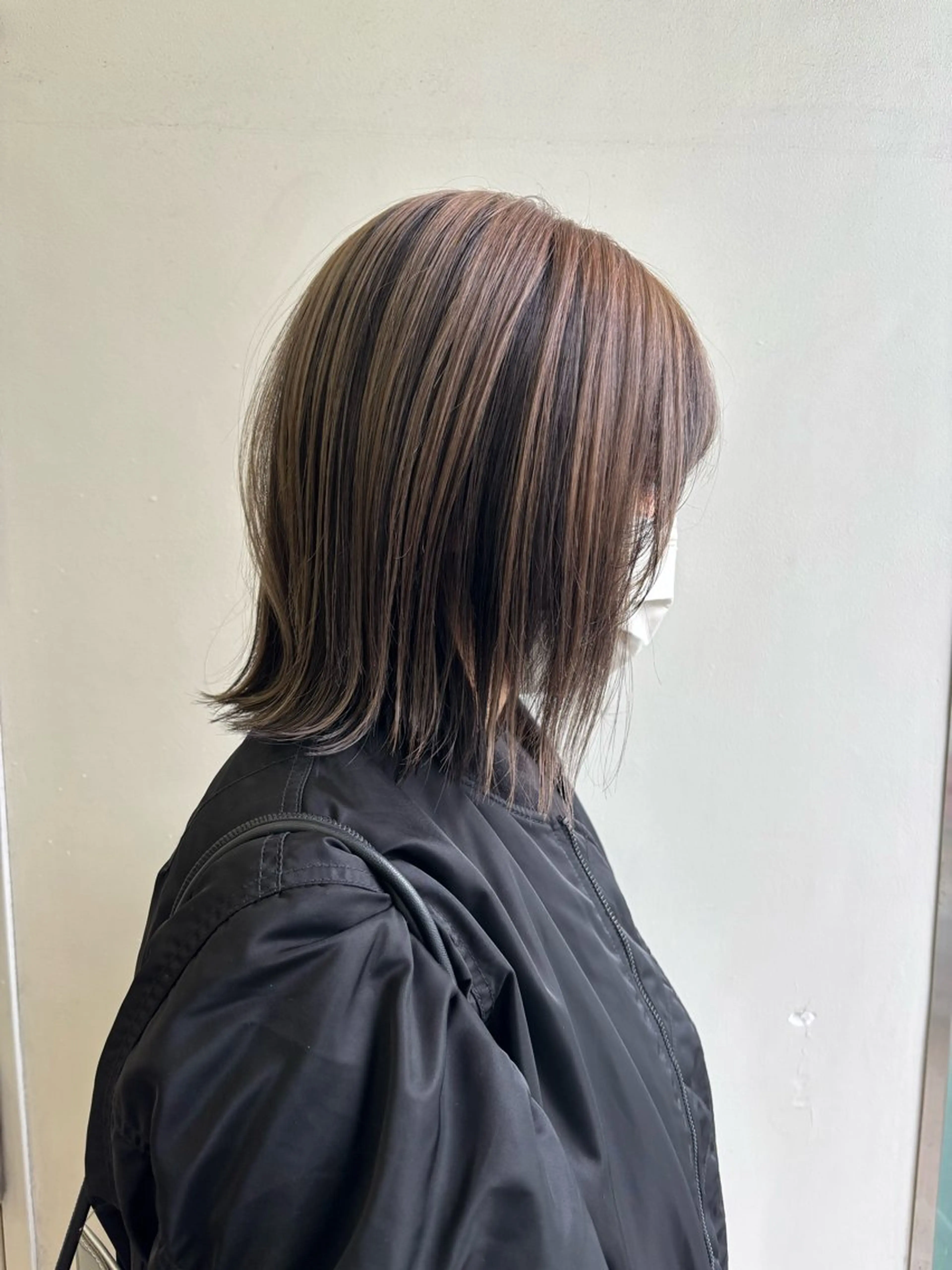 ミディアム ヘアカラー sea's所属・平果帆/レイヤー /矢場町/ブリーチのヘアスタイル
