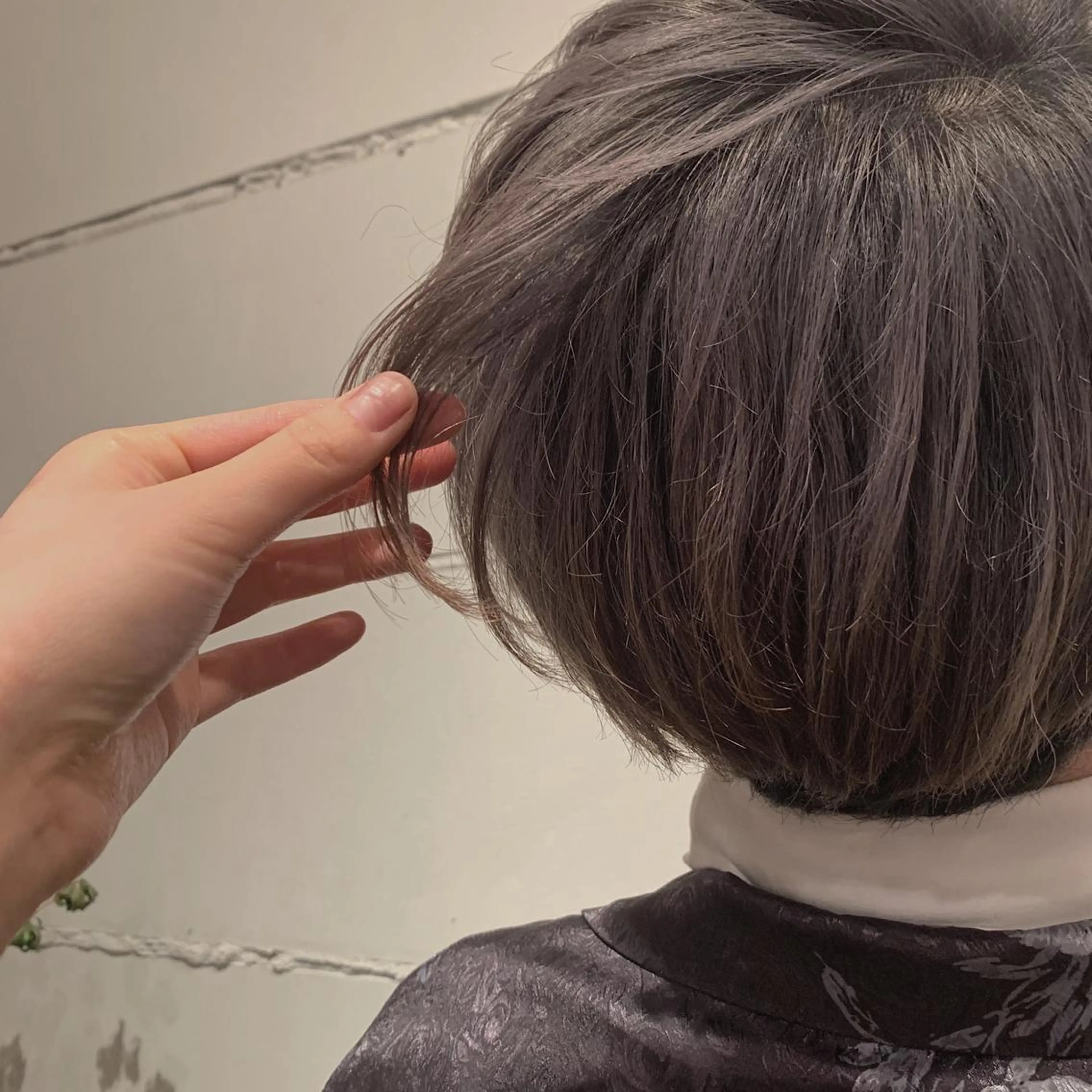 ショート カラー パーマ ヘアアレンジ メンズ キッズ ネイル マツエク・マツパ メンズブリーチ ブリーチ 透明感カラー zeen札幌店所属・sumina すみなのヘアスタイル