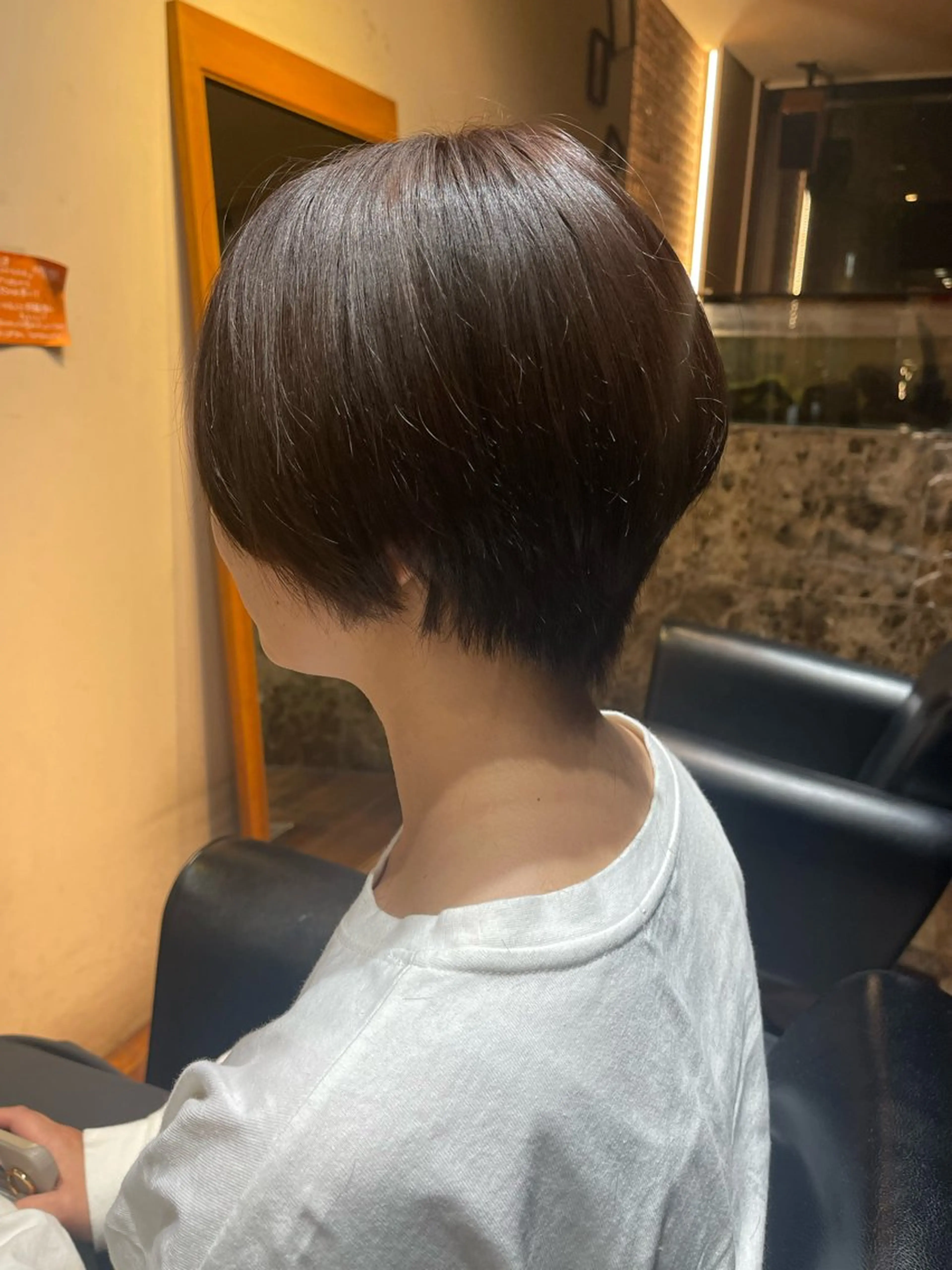 ショート アンダーバーホワイト上本町所属・園田 としきのヘアスタイル