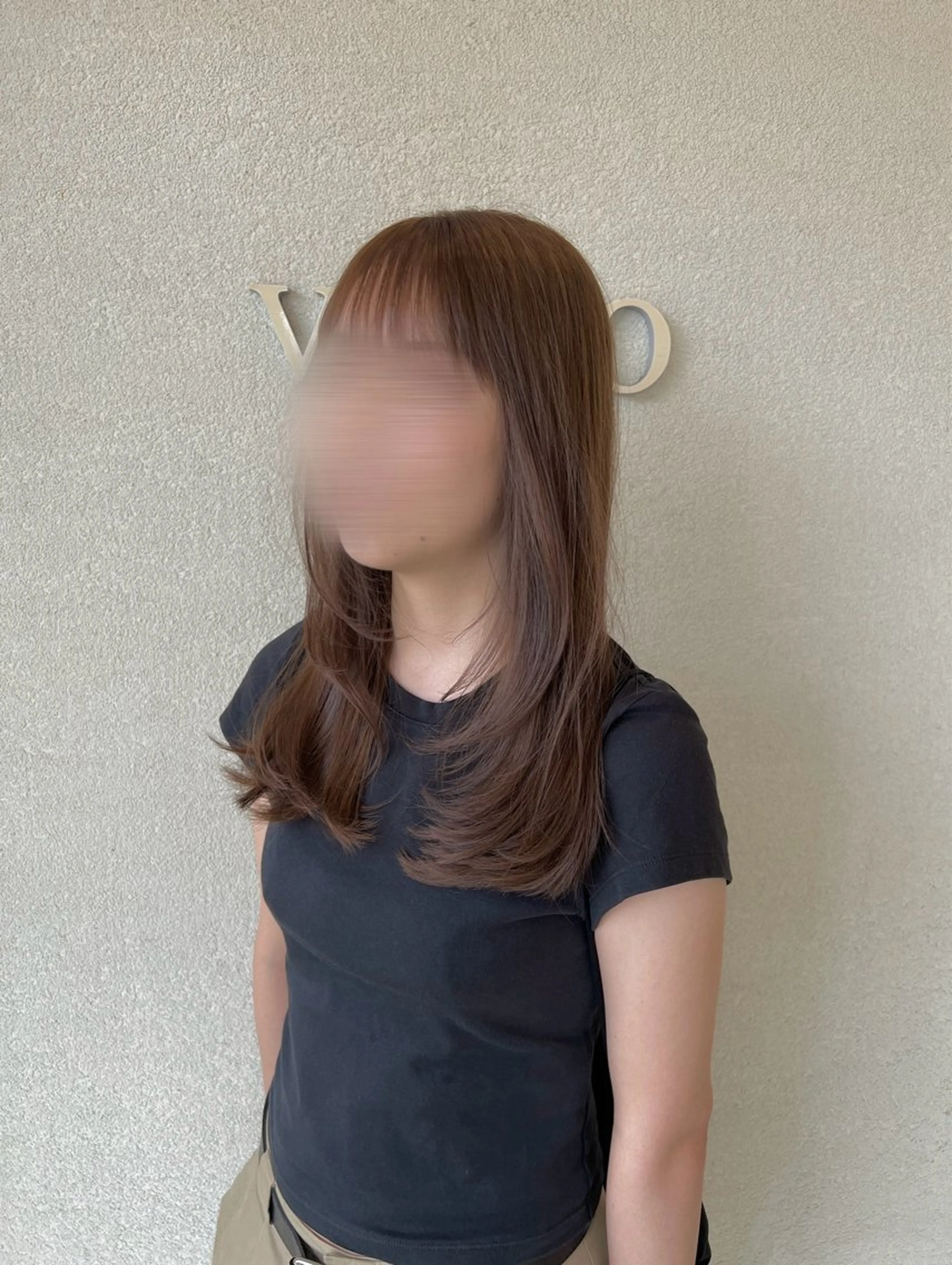 ロング カラー ベージュカラー ブリーチ ブリーチなしカラー レイヤーカット カット ヘアカラー VOSSO所属・カット/カラー/吉澤 大和/スパニストのヘアスタイル