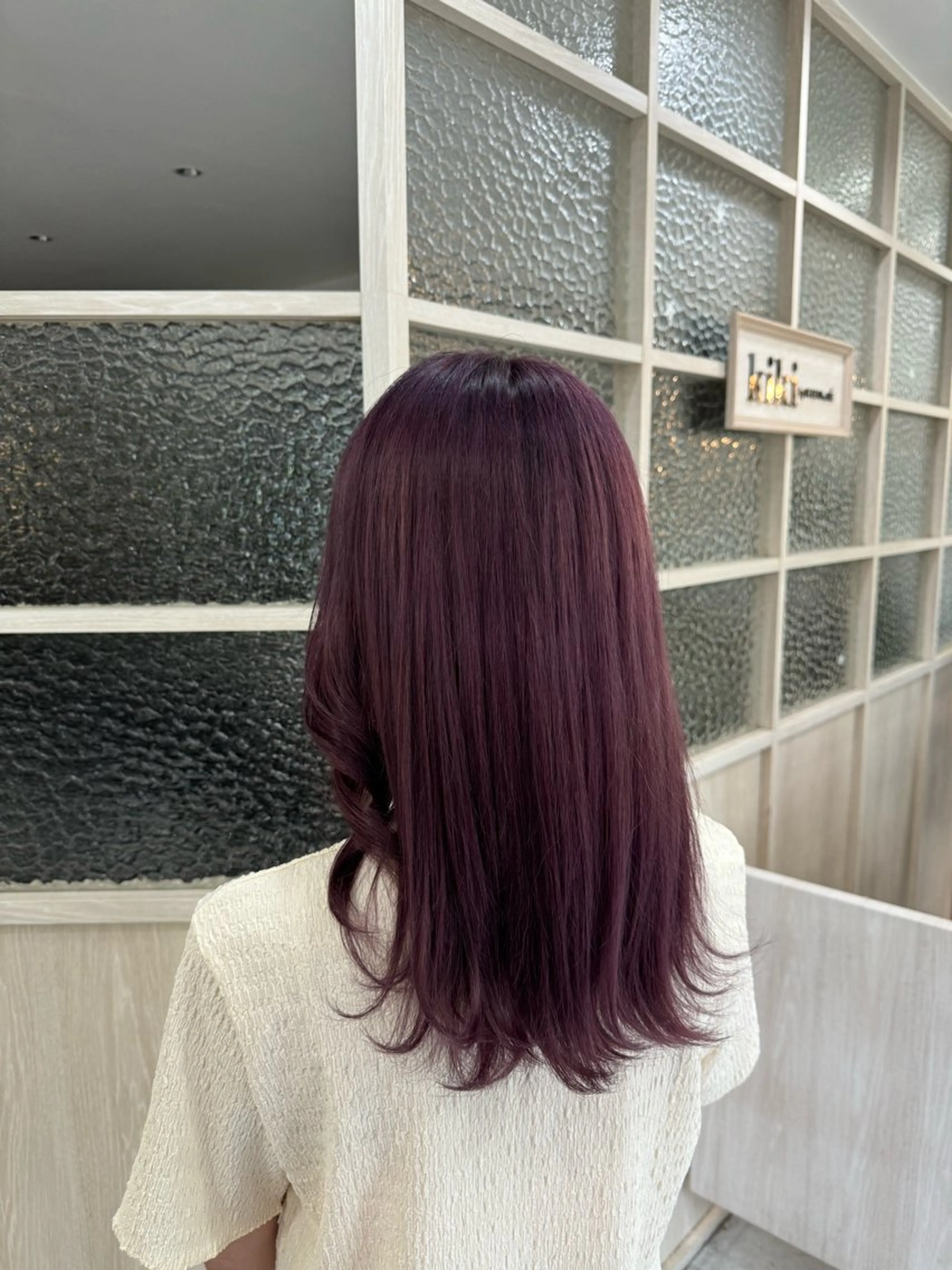 ロング カラー ブリーチ ラベンダーカラー ラベンダーピンク ピンクカラー ヘアカラー Ouka/Wカラー/ 大人艶カラーのヘアスタイル