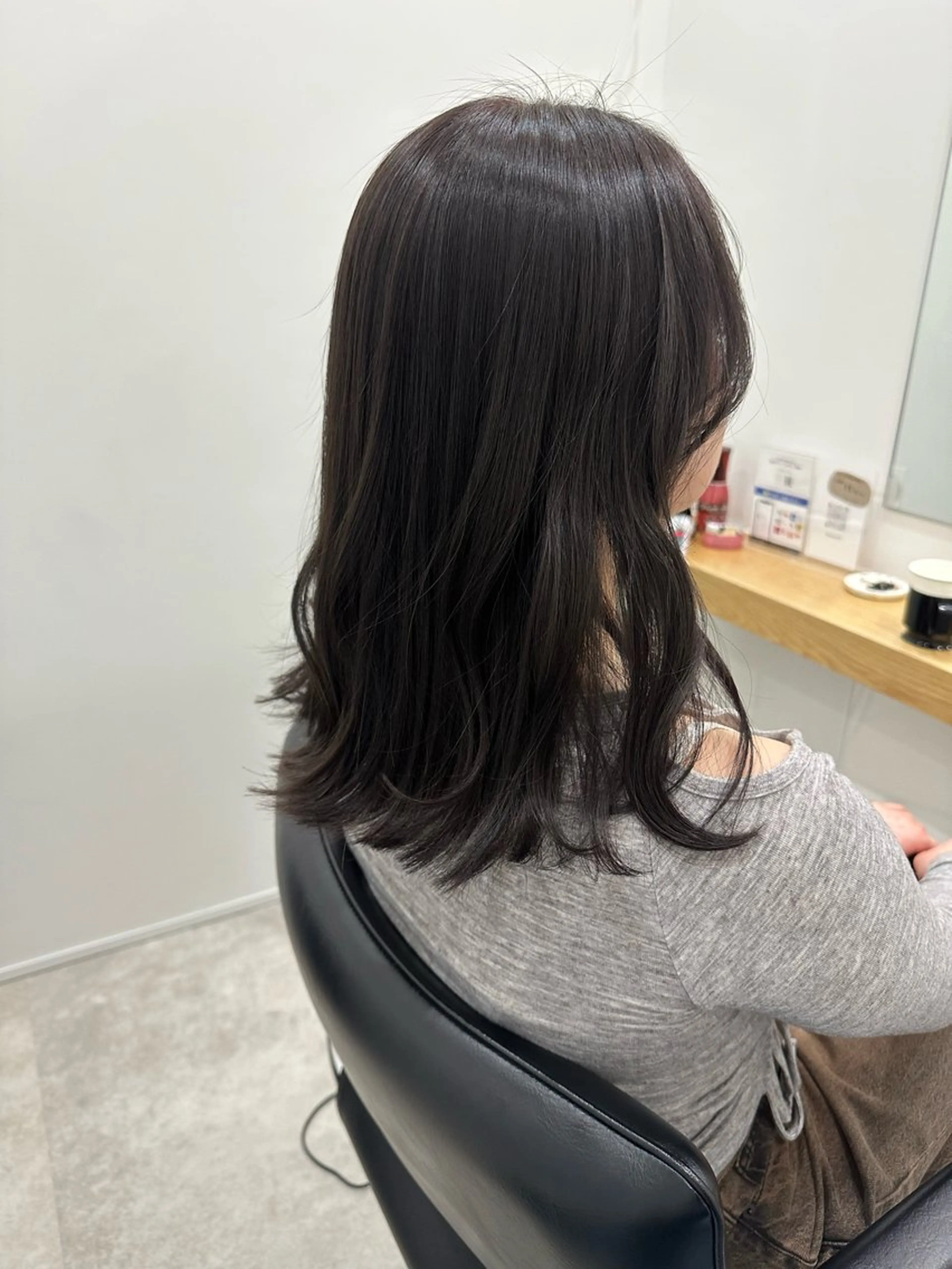 ミディアム カラー カット ヘアカラー 海外ヘア/ワンカラー 🍒nao.のヘアスタイル