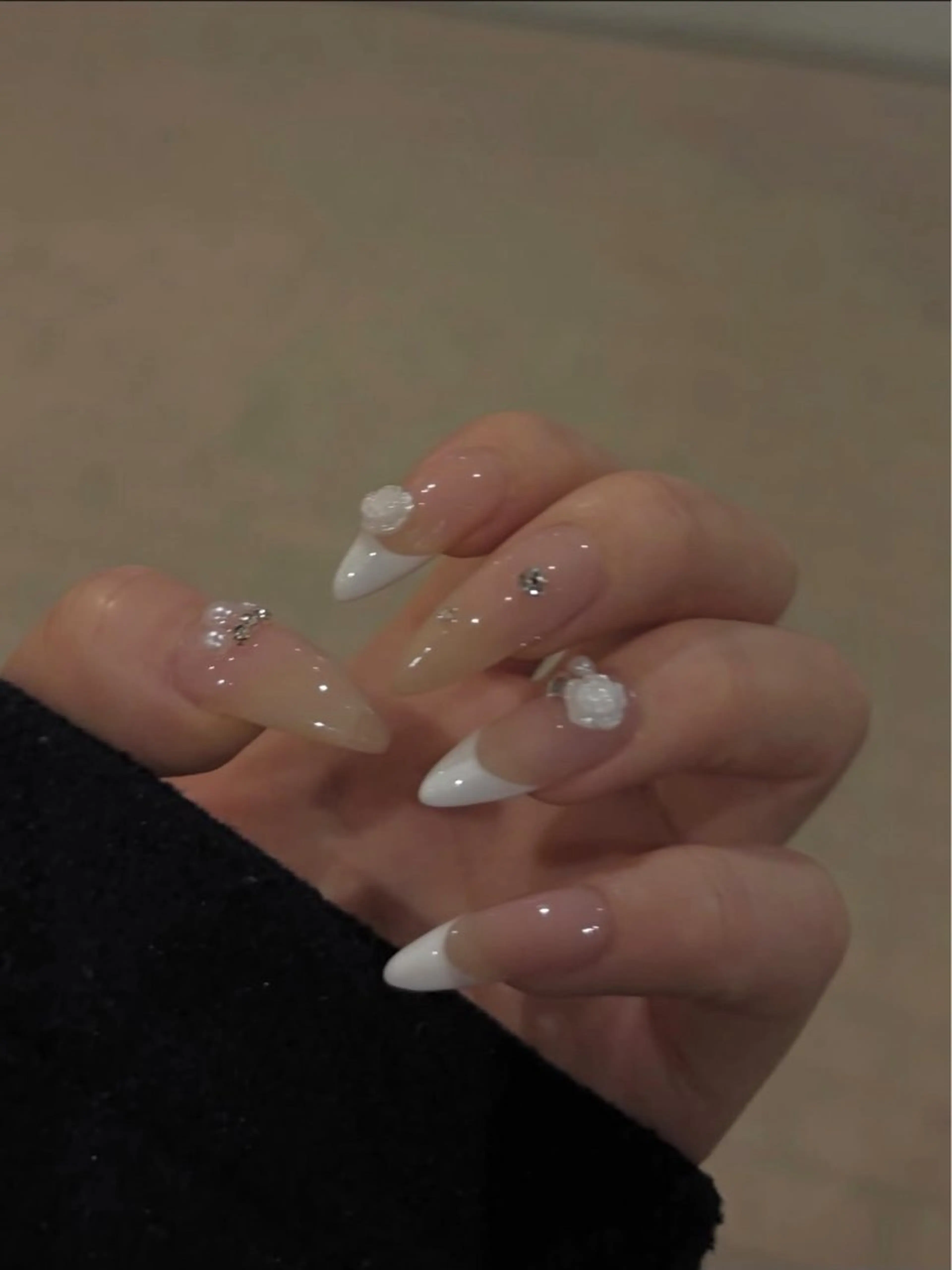 ネイル アートネイル フレンチネイル ジェルネイル 韓国ネイル 持ち込み ハンドネイル JENNY ANA.CHUOのネイルデザイン