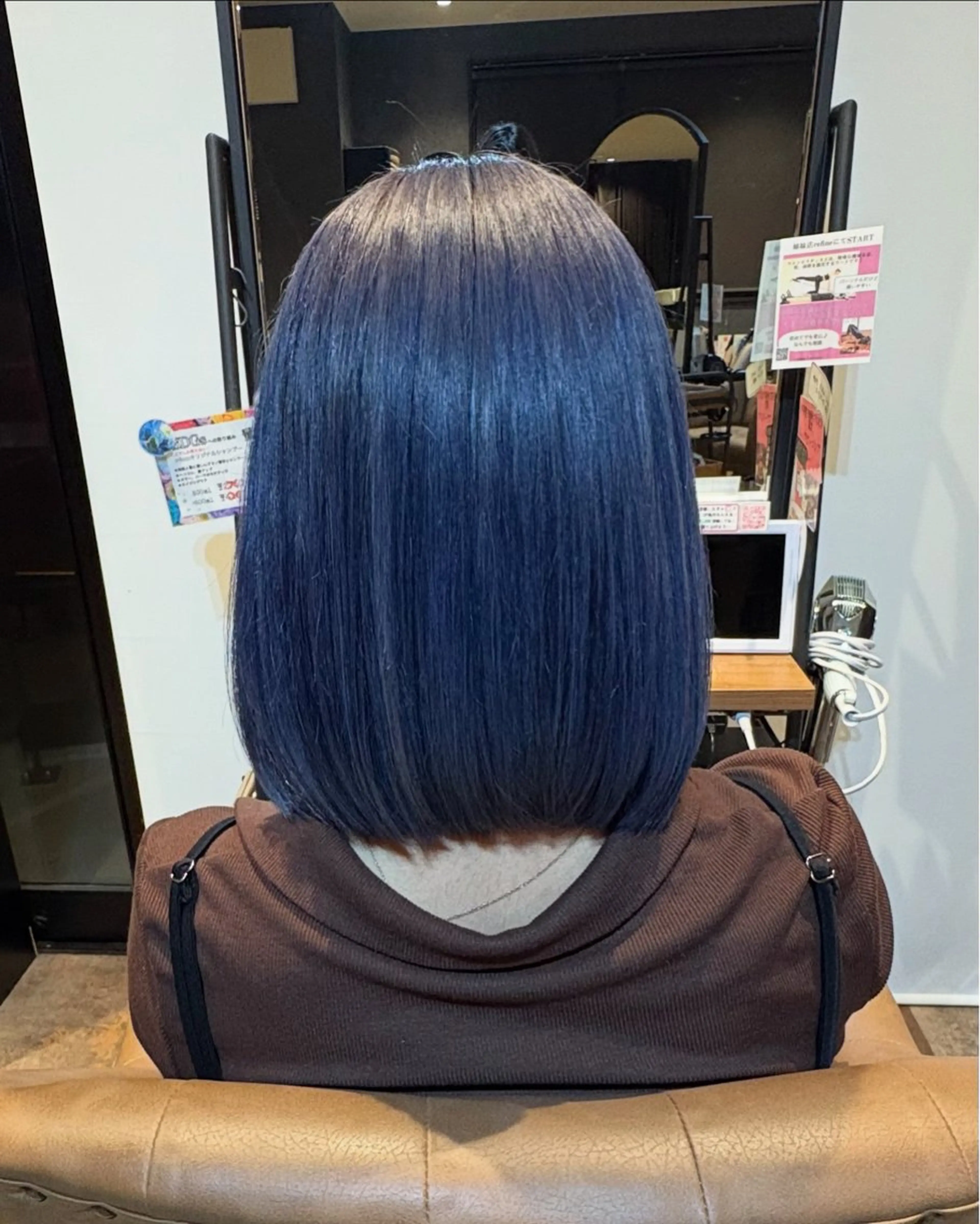カラー アッシュ ブリーチ ダブルカラー 髪質改善 飯村 麻莉奈のヘアスタイル