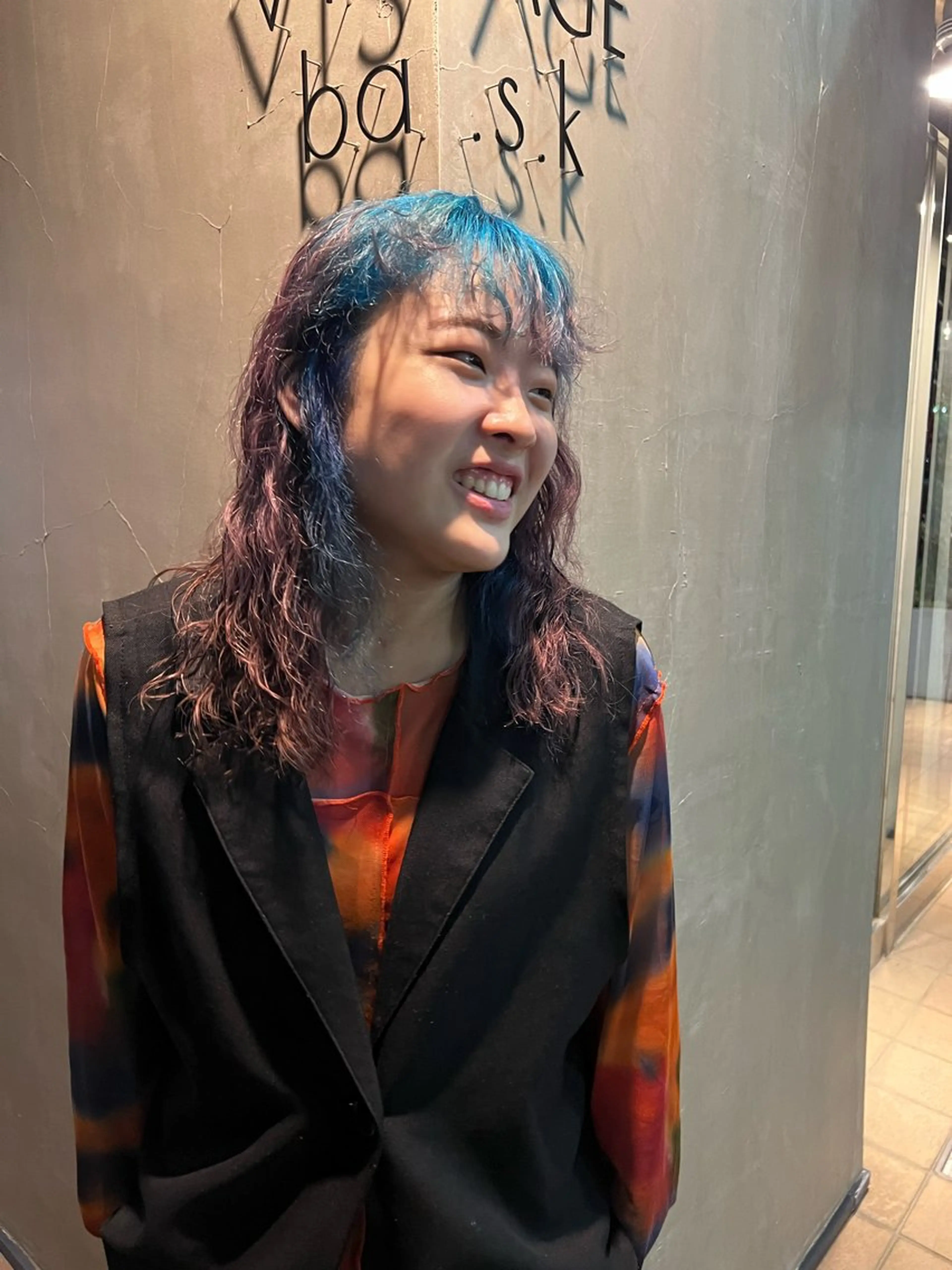 ミディアム パーマ ヘアカラー トリートメント 似合わせカット💙 いぐち しょうた💙のヘアスタイル
