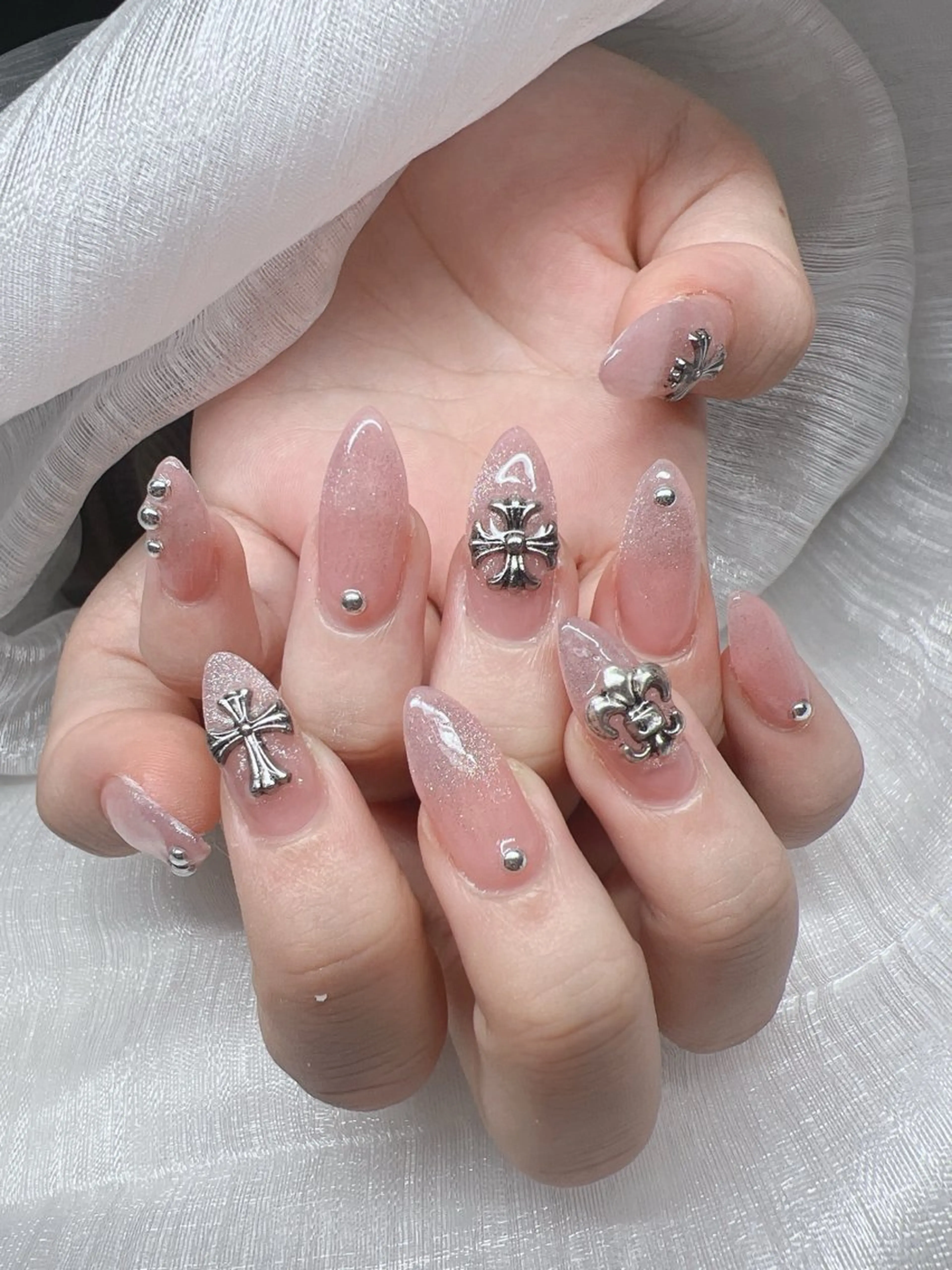 ネイル ハンドネイル Lee Nails チップ長さだし専門店のネイルデザイン