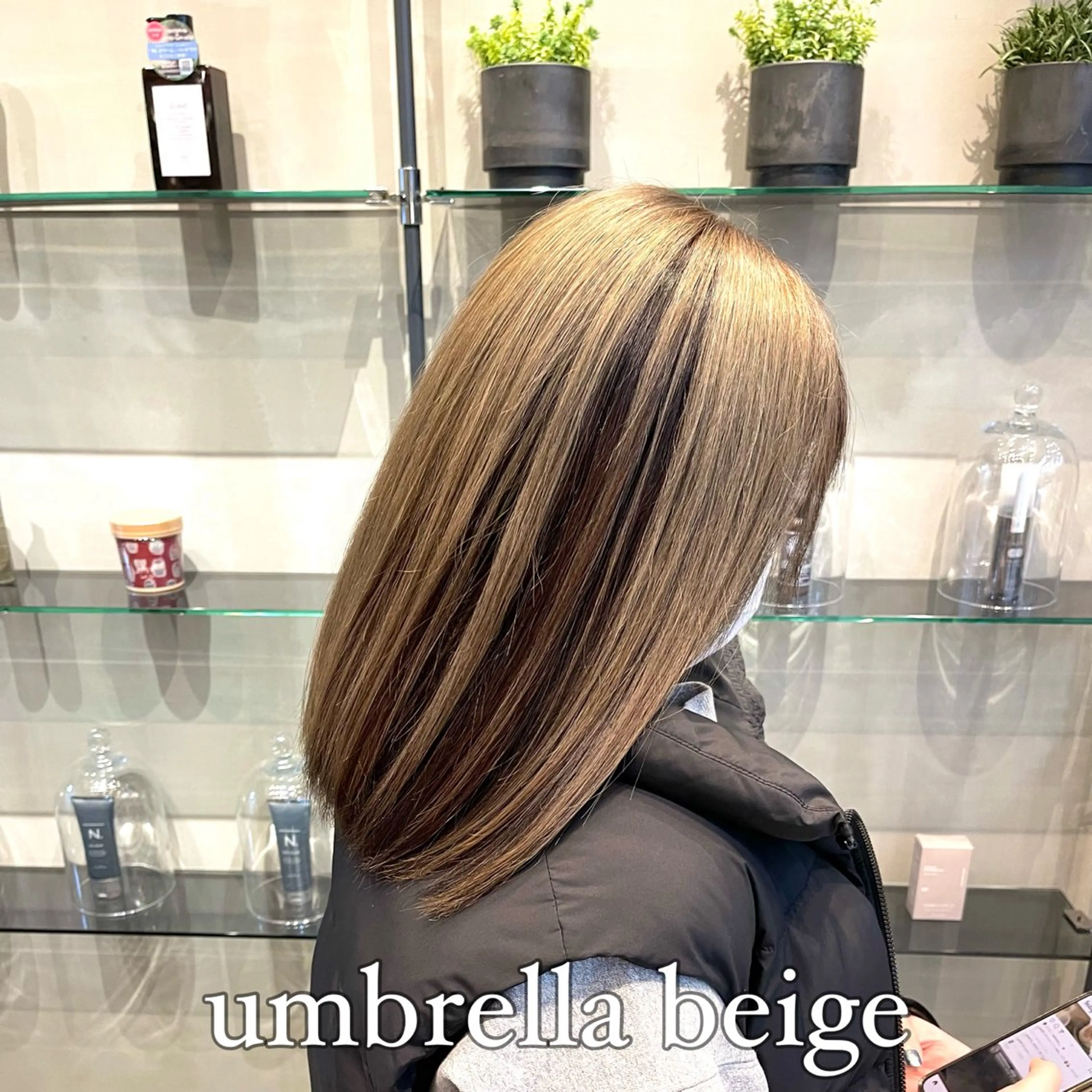 セミロング カラー カット ヘアカラー トリートメント ✨縮毛矯正　韓国ヘア レイヤー✨大濱快斗のヘアスタイル