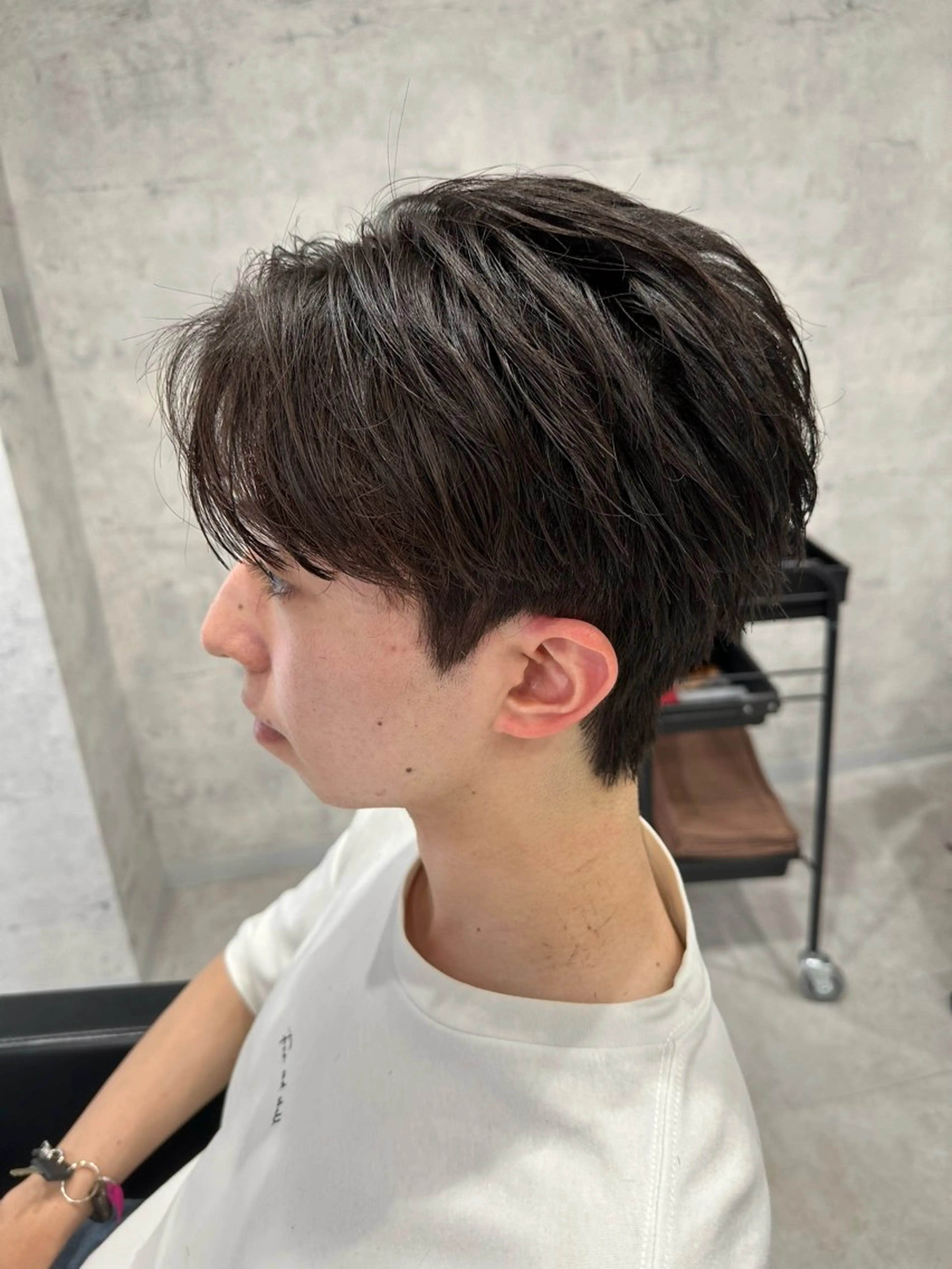 ショート パーマ メンズ ダウンパーマ メンズ韓国風 メンズパーマ 韓国風ヘア カット パーマ 「パーマ指名No1 🥇」小日向悠のヘアスタイル