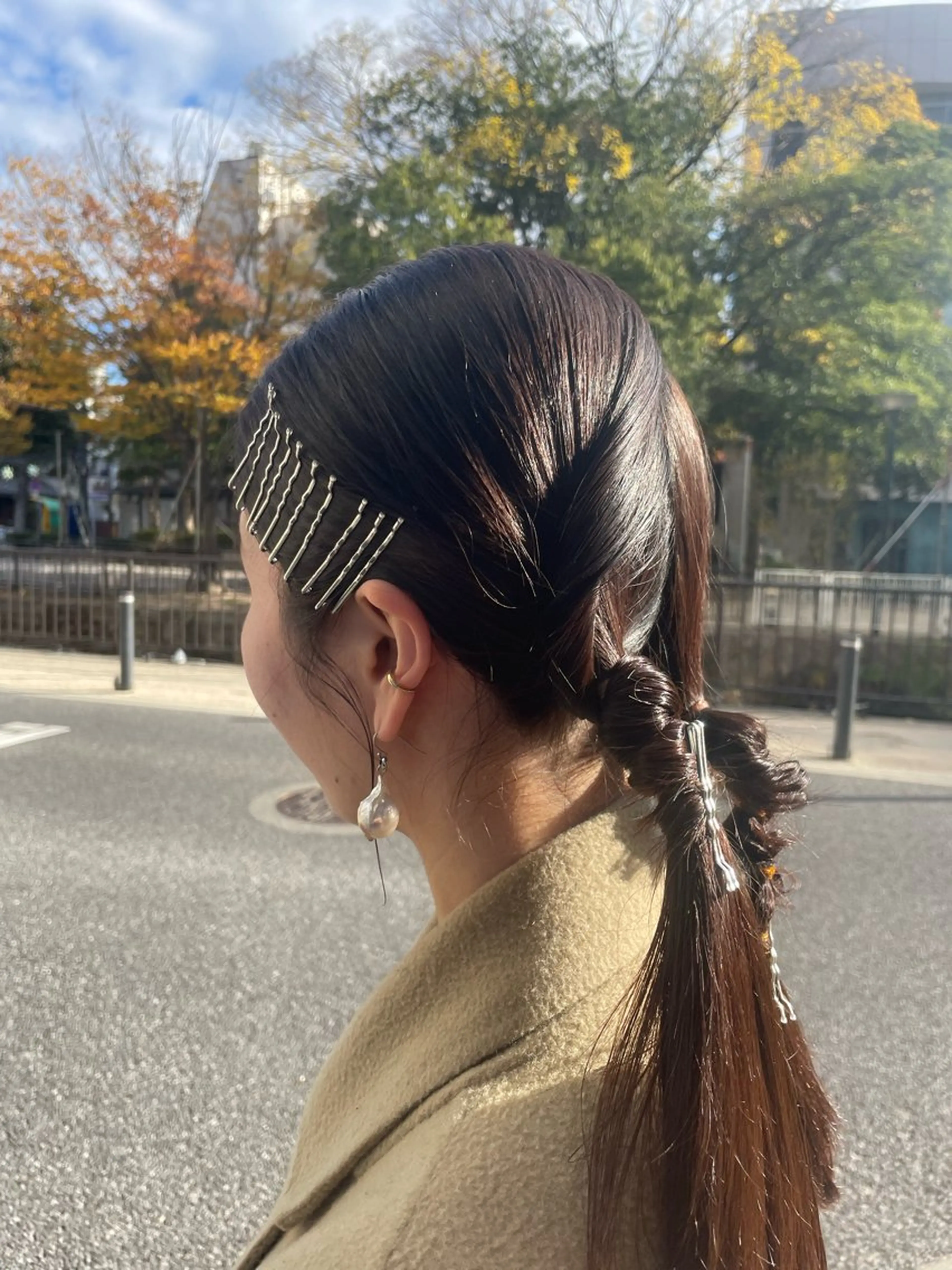 セミロング カラー ヘアアレンジ 🫧髪質整形師 イケモトタクマ🎩のヘアスタイル