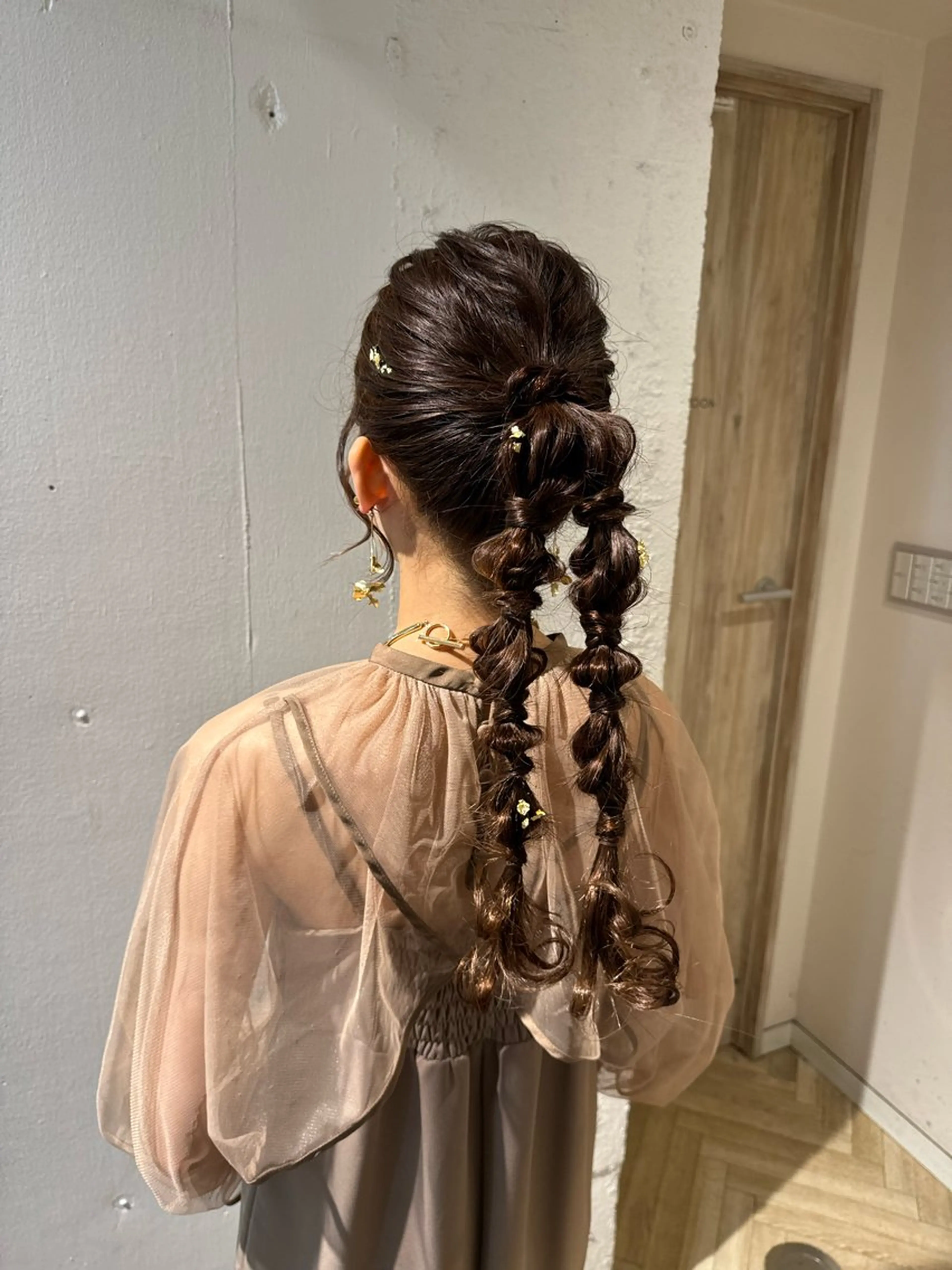 ヘアアレンジ ヘアセット 🍪ﾖｼｲﾊﾙﾈ🍪 ﾗﾍﾞﾝﾀﾞｰｶﾗｰのヘアスタイル