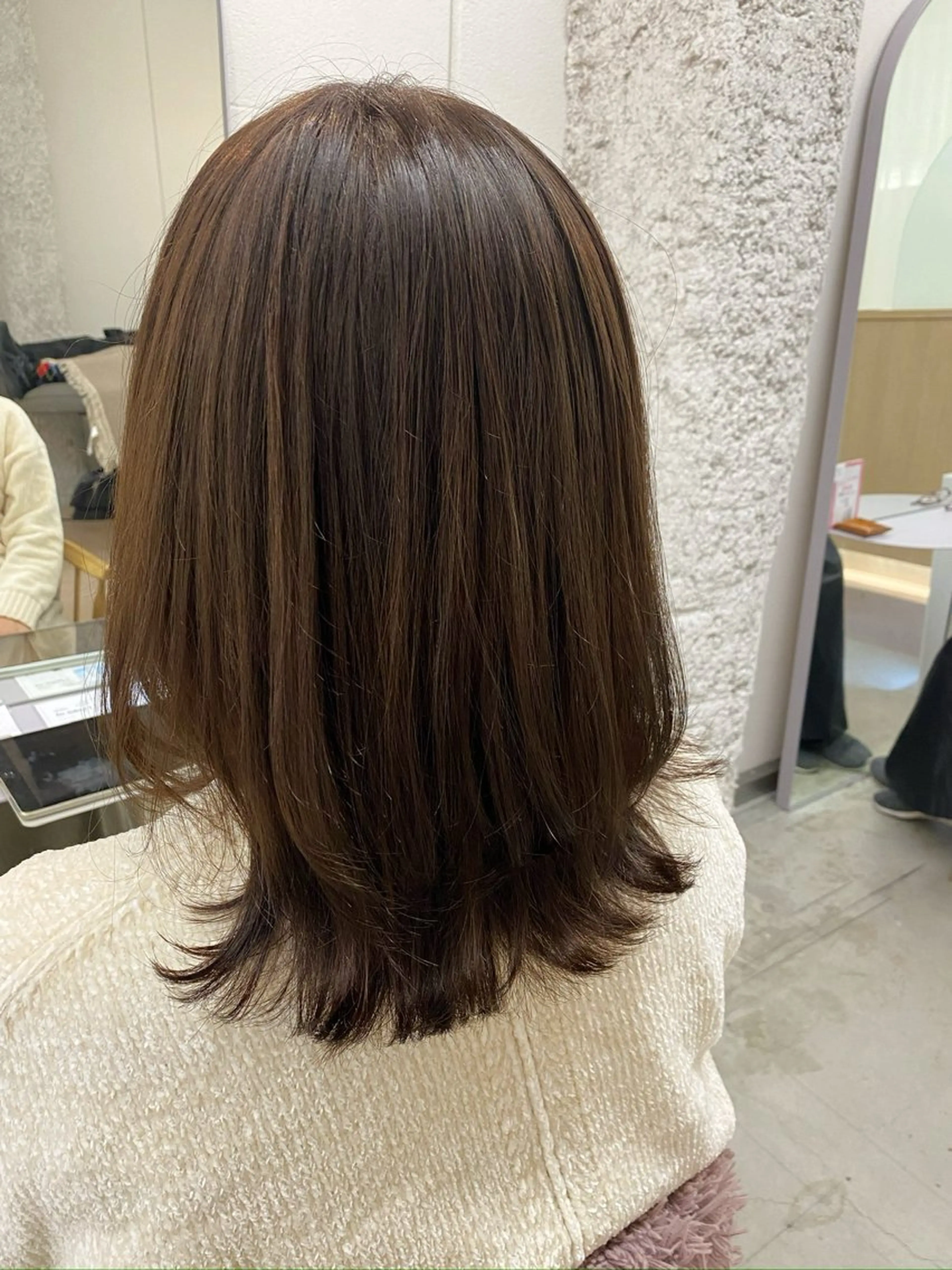 ミディアム カット ヘアカラー トリートメント 🌻花屋併設🌻濱 幸帆のヘアスタイル