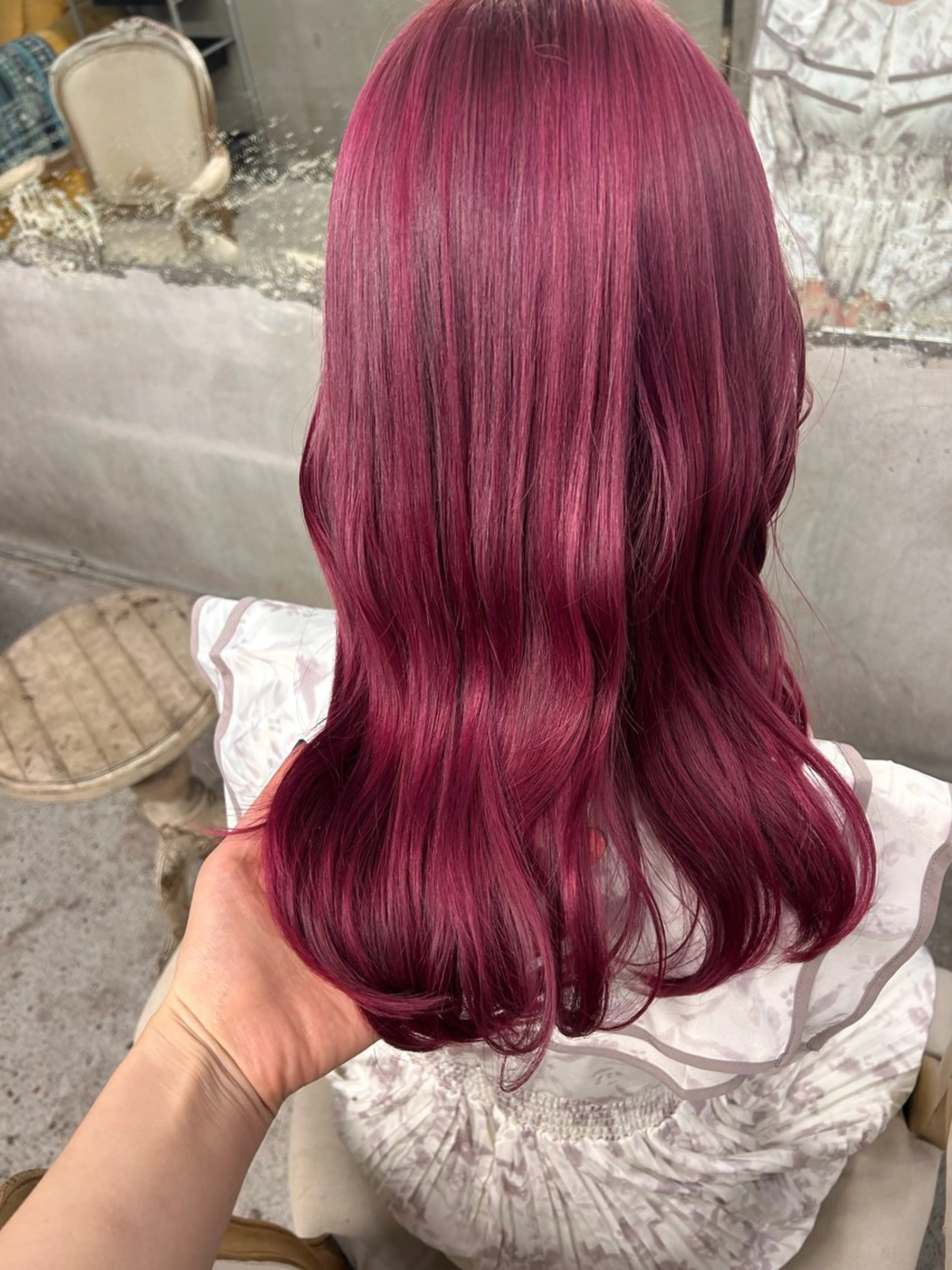 ミディアム カラー ヘアアレンジ お任せヘア☘️☘️ 及川渚のヘアスタイル